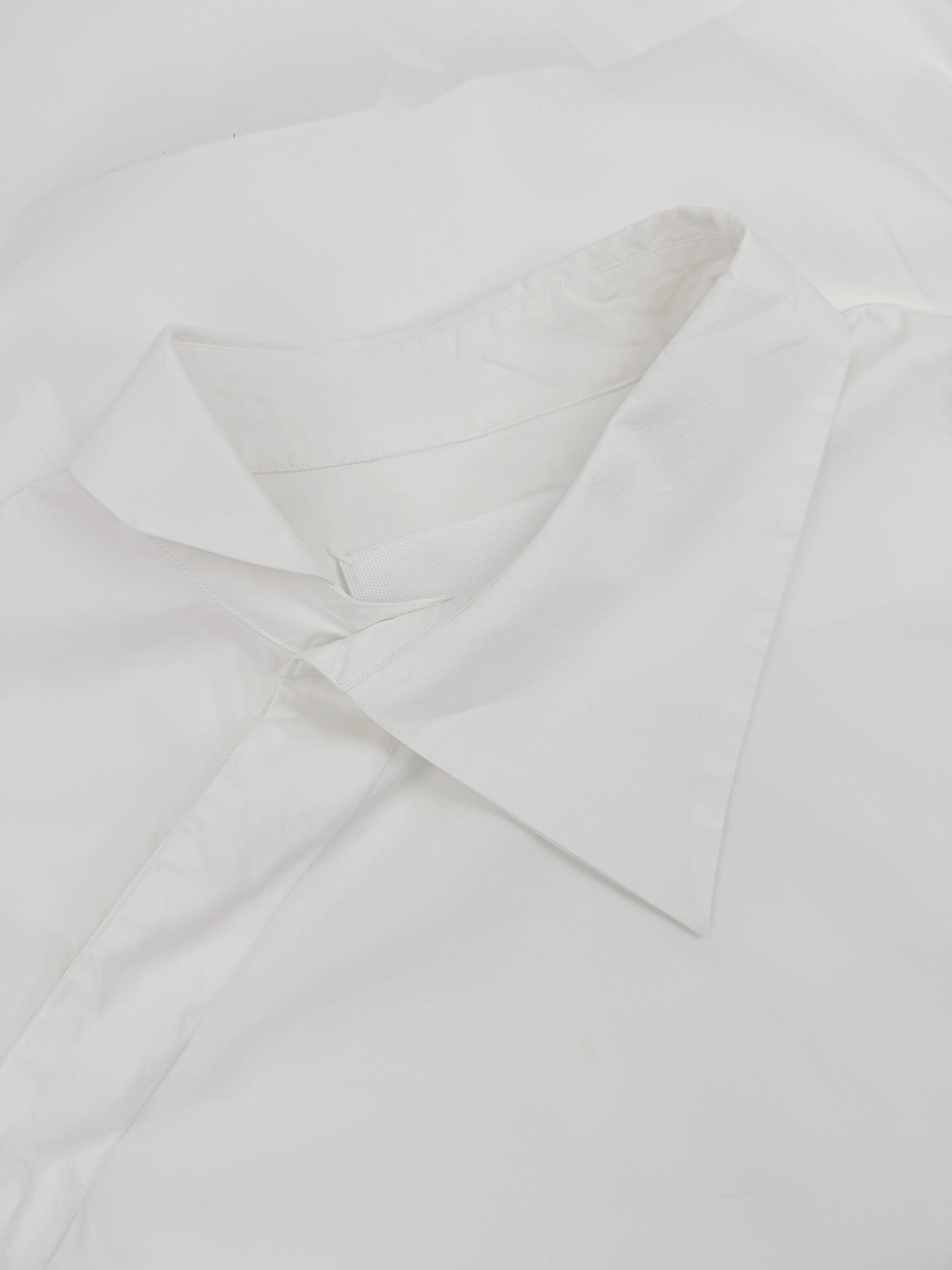 SS00 Maison Margiela ‘Sideways’ White Collared Long Sleeve