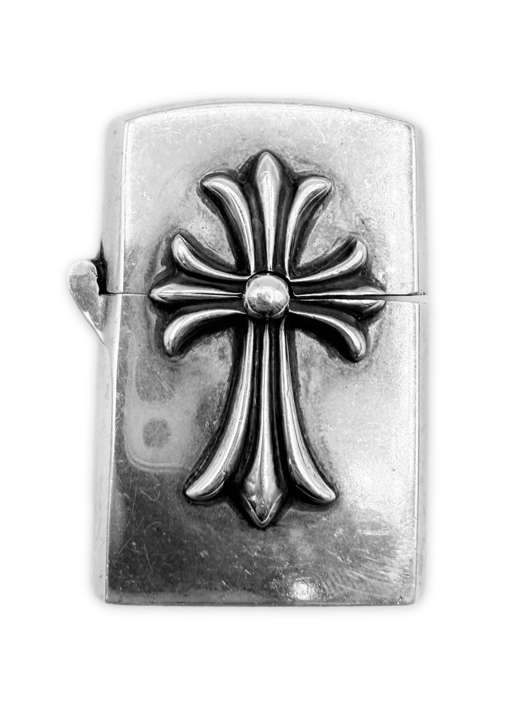Chrome Hearts Cross Zippo .925 Silver Lighter Case