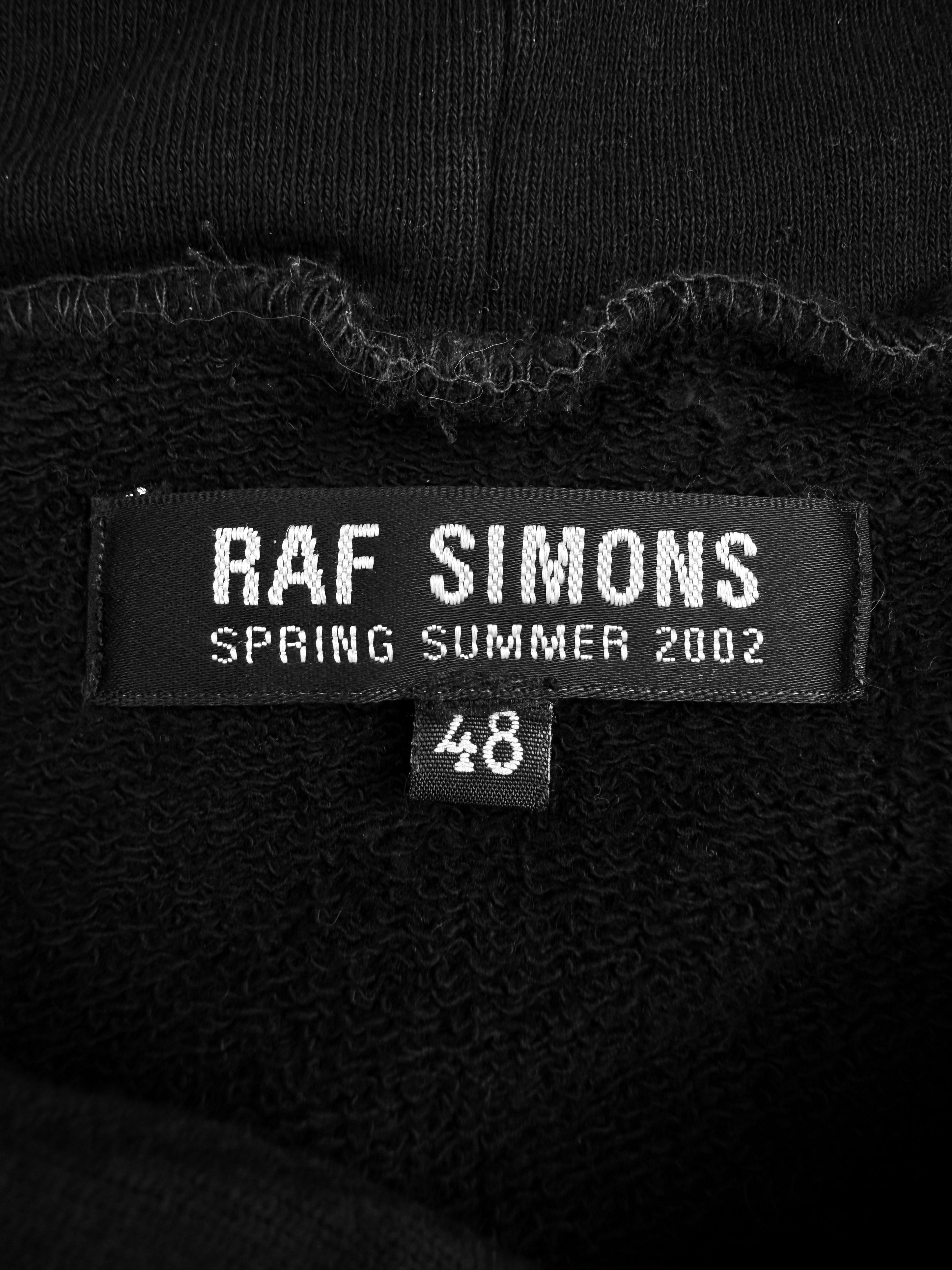 SS02 Raf Simons ‘Kollaps’ Black Silence & Secrecy Hoodie