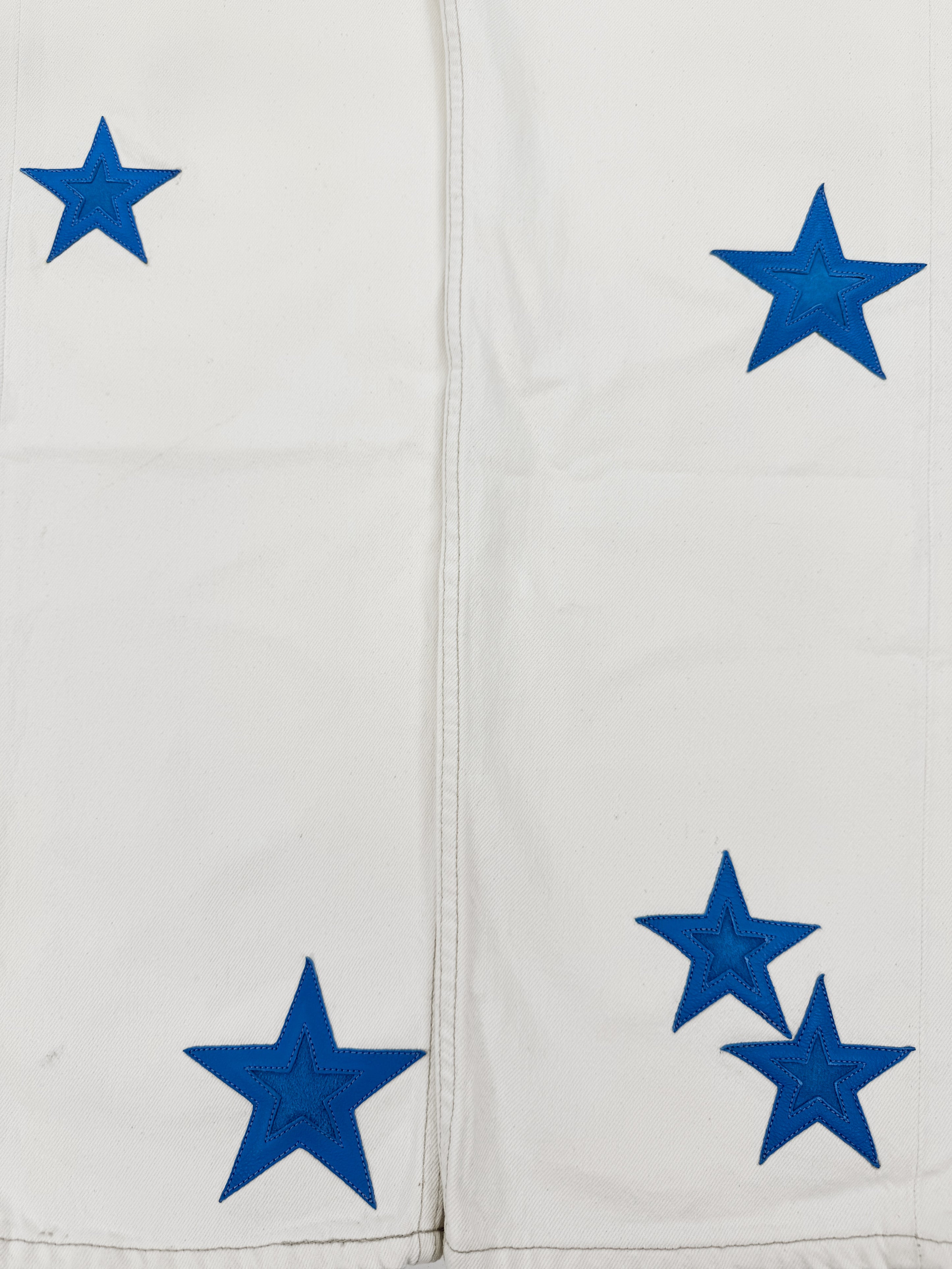 Chrome Hearts 20 Star Patch White Levi’s Rhodium Denim Jeans