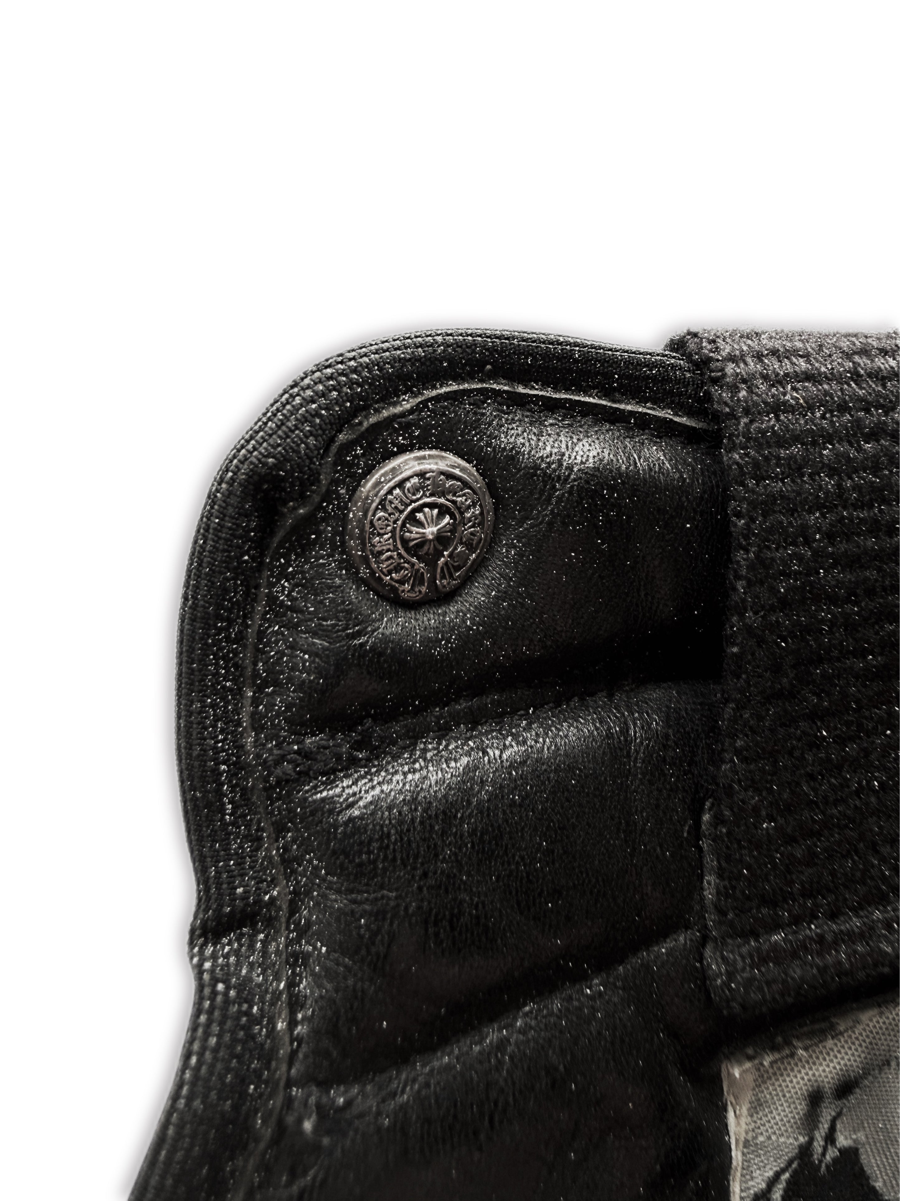Chrome Hearts x Rick Owens Geobasket Cross Dagger Zip Sneakers