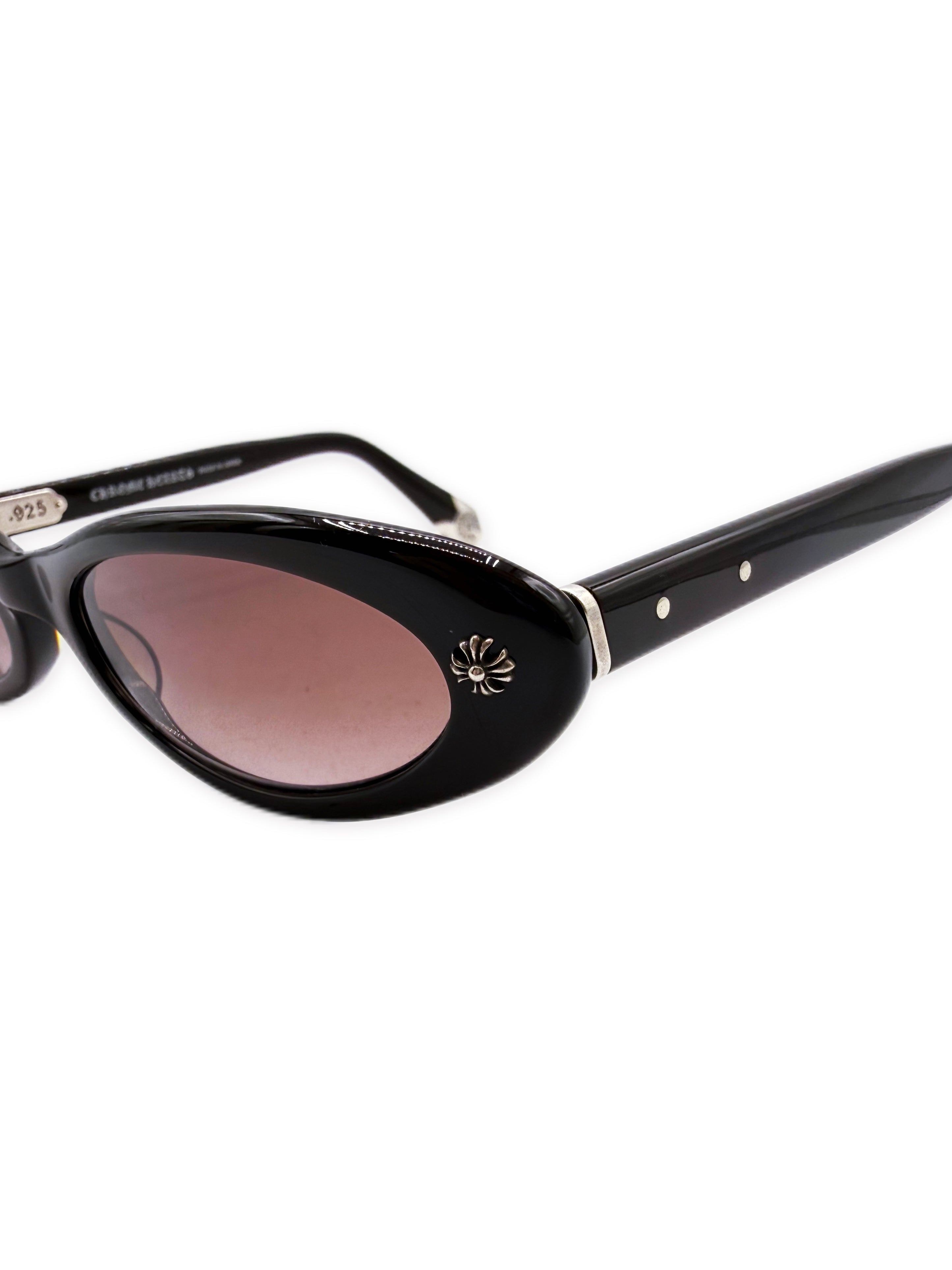 Chrome Hearts Tart Brown Oval .925 Silver Sunglasses