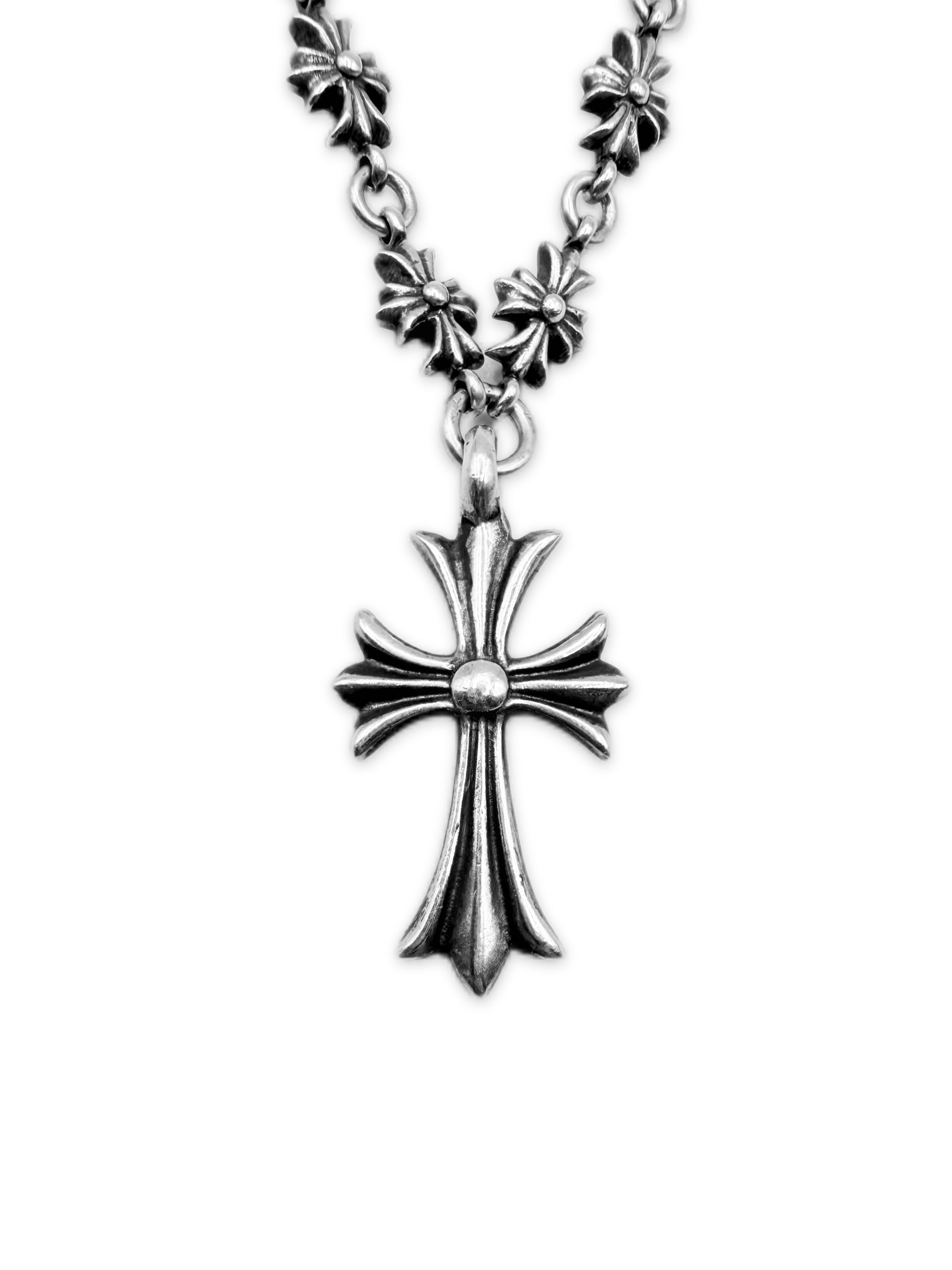 Chrome Hearts Diamond Factory Set Tiny E 21 in Necklace