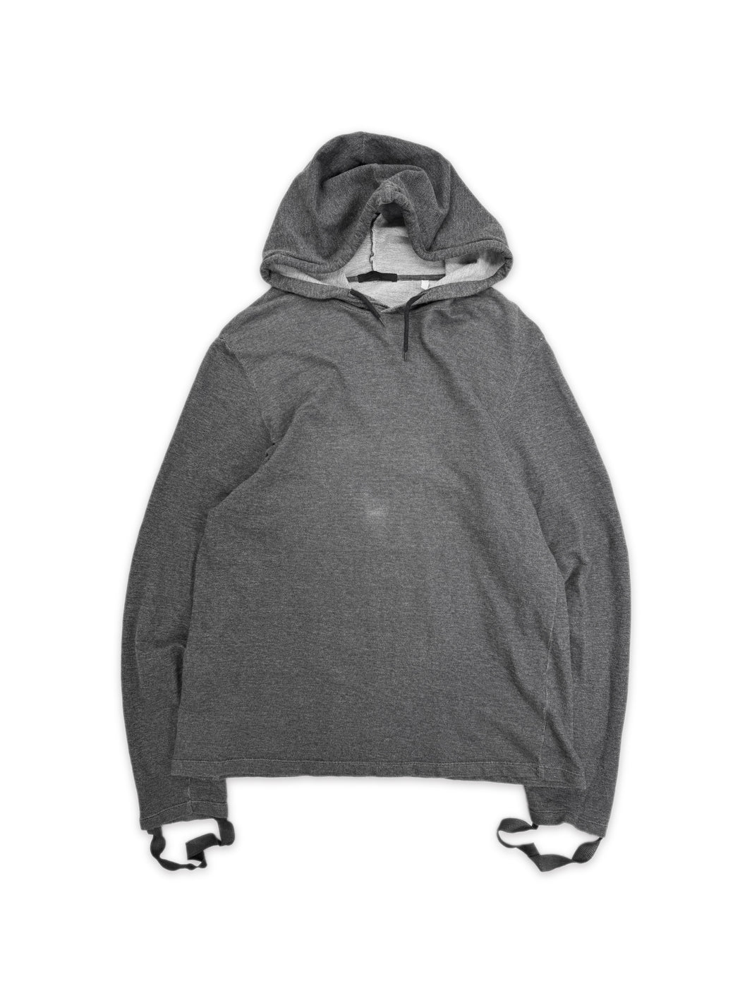 AW03 Helmut Lang Bondage Strap Grey Hoodie