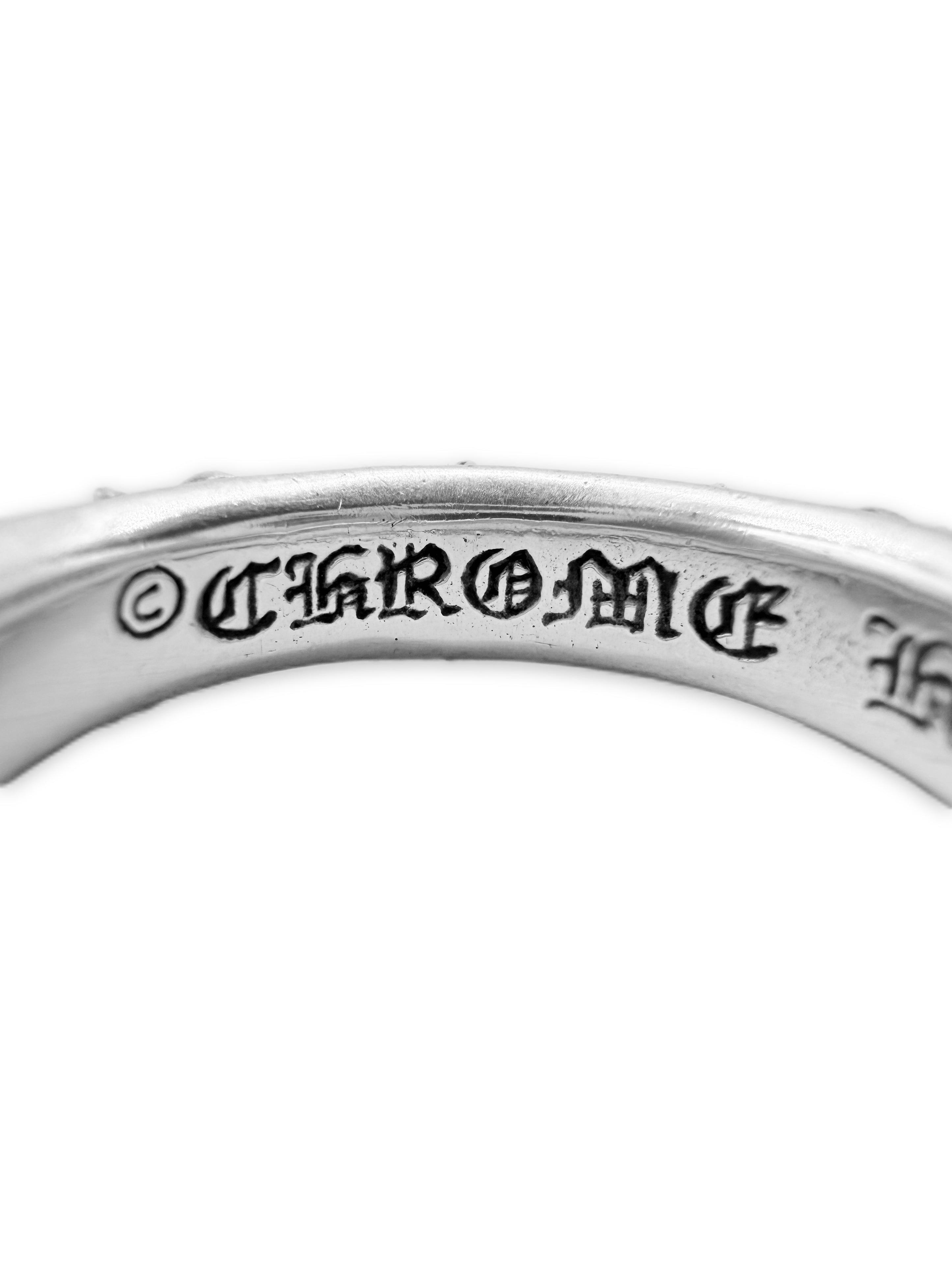 Chrome Hearts 6 Point Star Silver Etched Ring