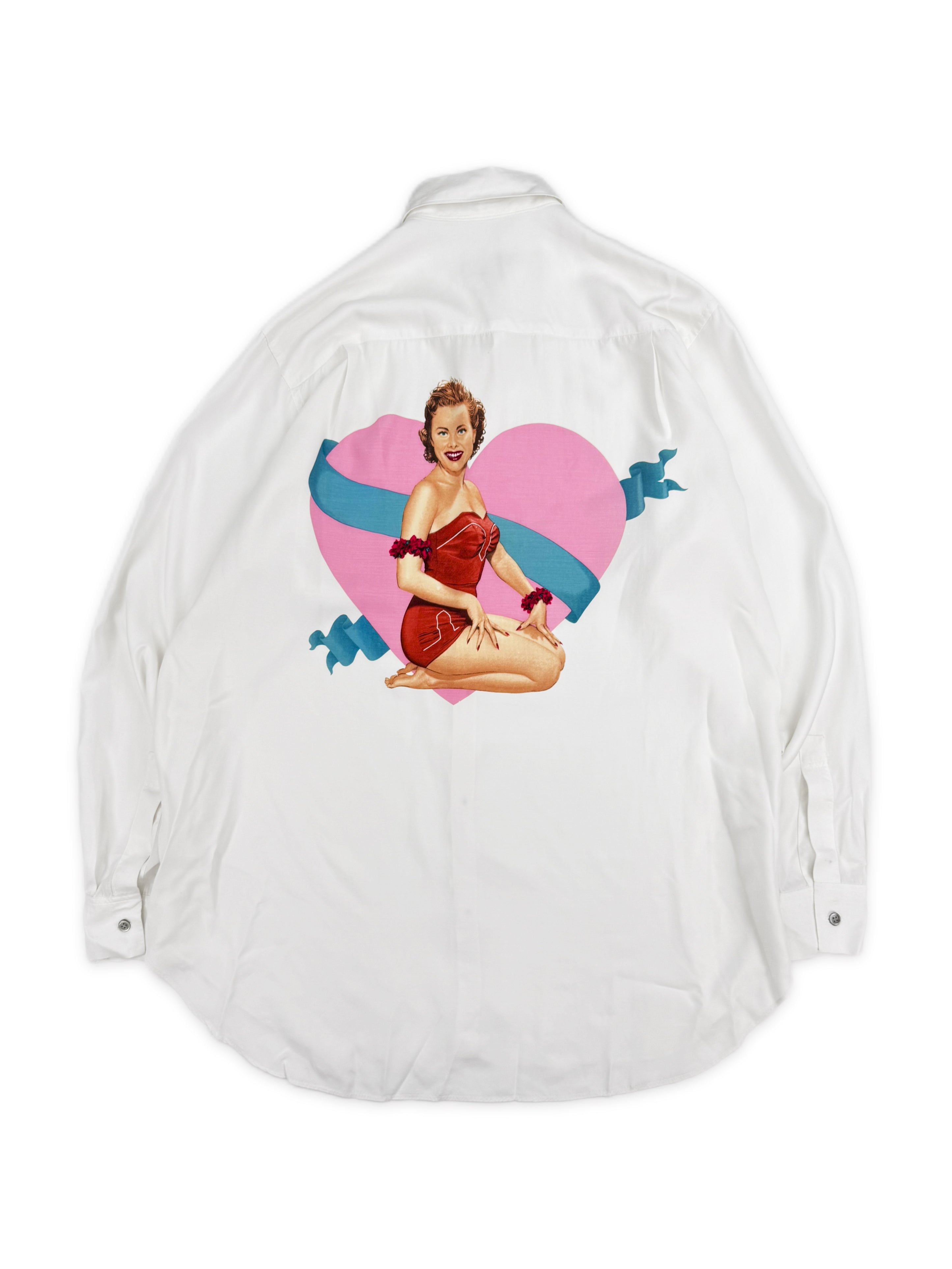 AW91 Yohji Yamamoto 6.1 The Men Go Yohji Go Pin Up White Shirt