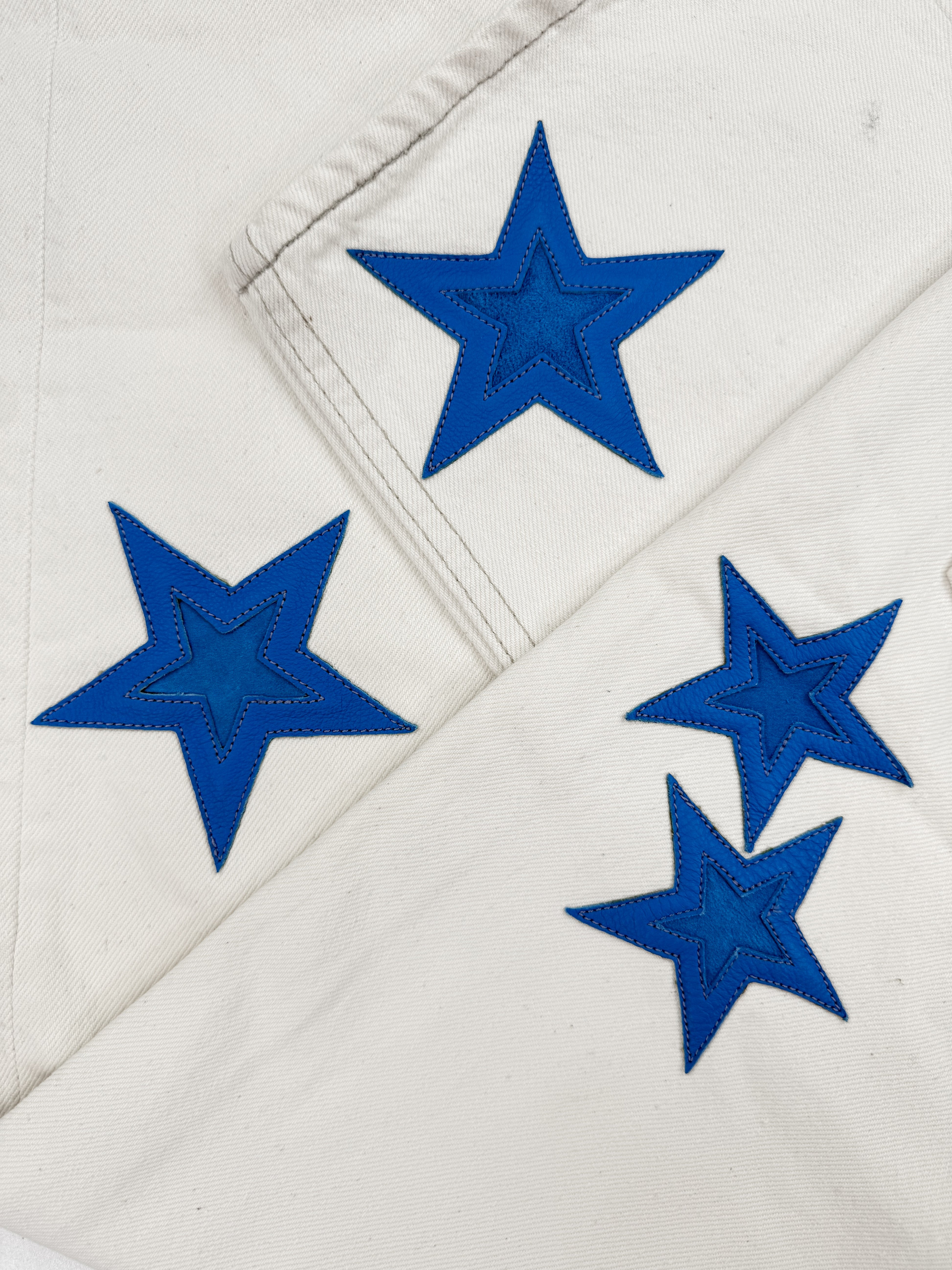 Chrome Hearts 20 Star Patch White Levi’s Rhodium Denim Jeans
