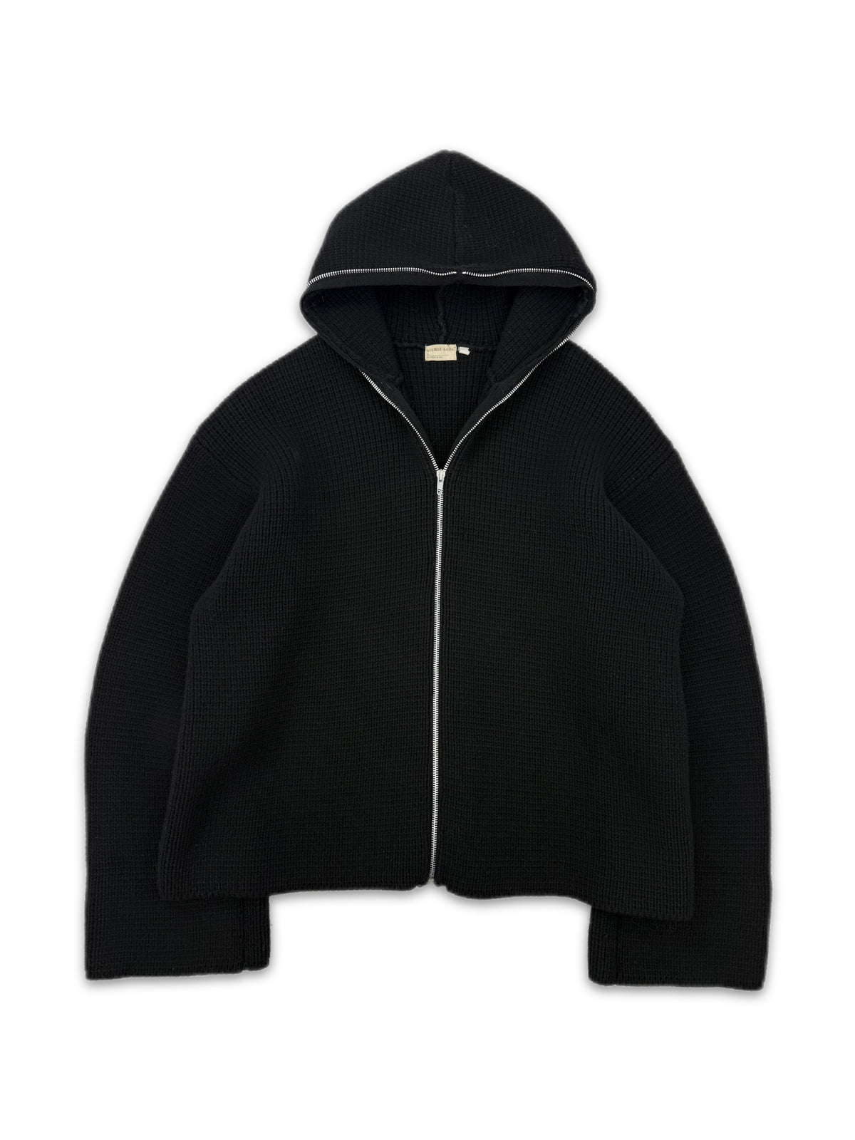 AW98 Helmut Lang Gimp Zip Wool Heavy Weight Zip Up Sweater Jacket