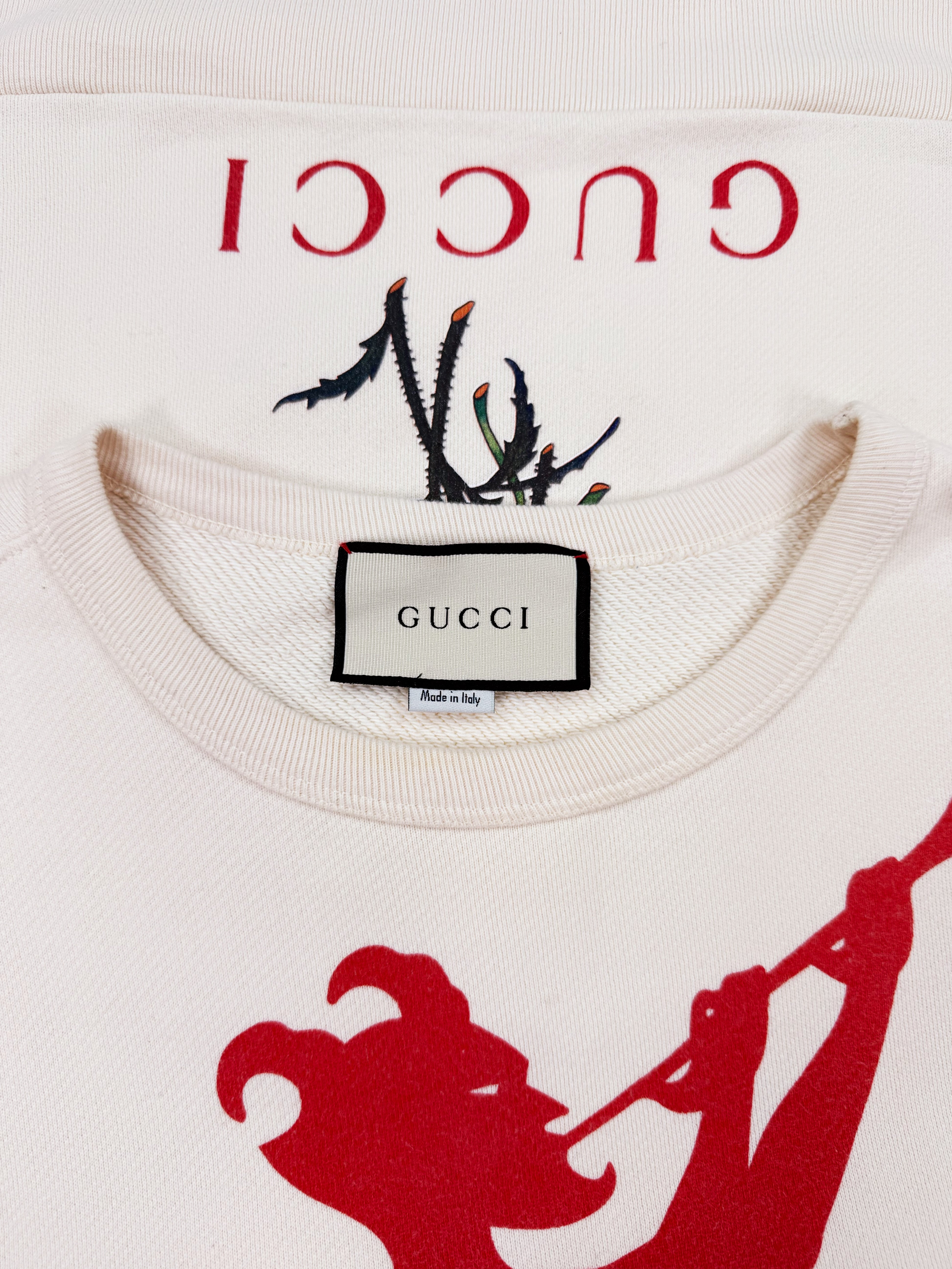 AW19 Gucci ‘Chateau Marmont’ Floral Graphic Crewneck