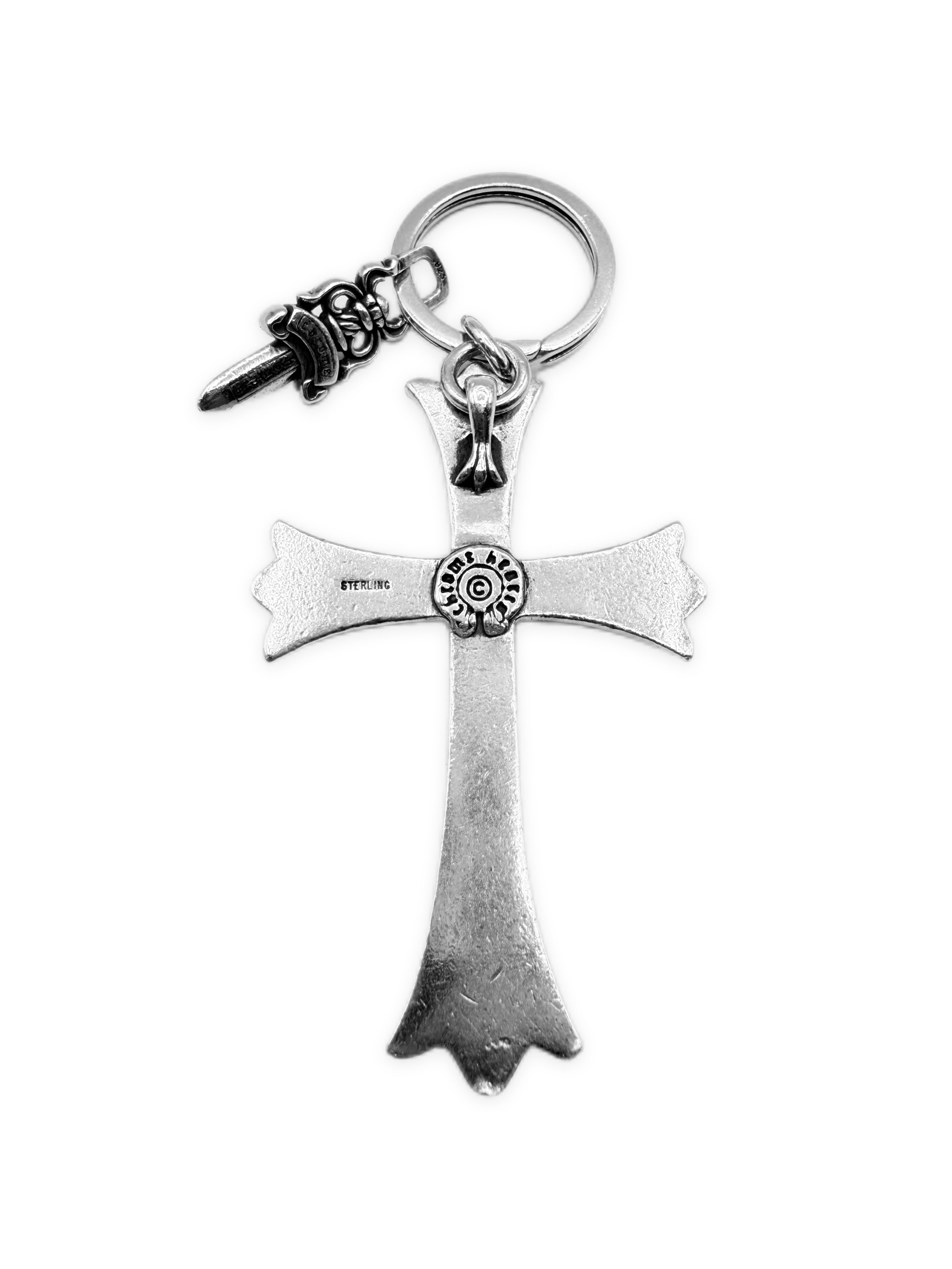 Chrome Hearts XL Cross Dagger .925 Silver Keychain