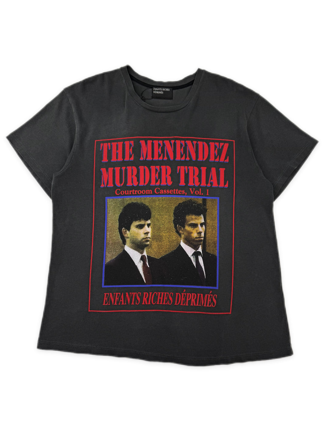 Enfants Riches Deprimes ‘Menendez Trial’ Grey Graphic T-Shirt