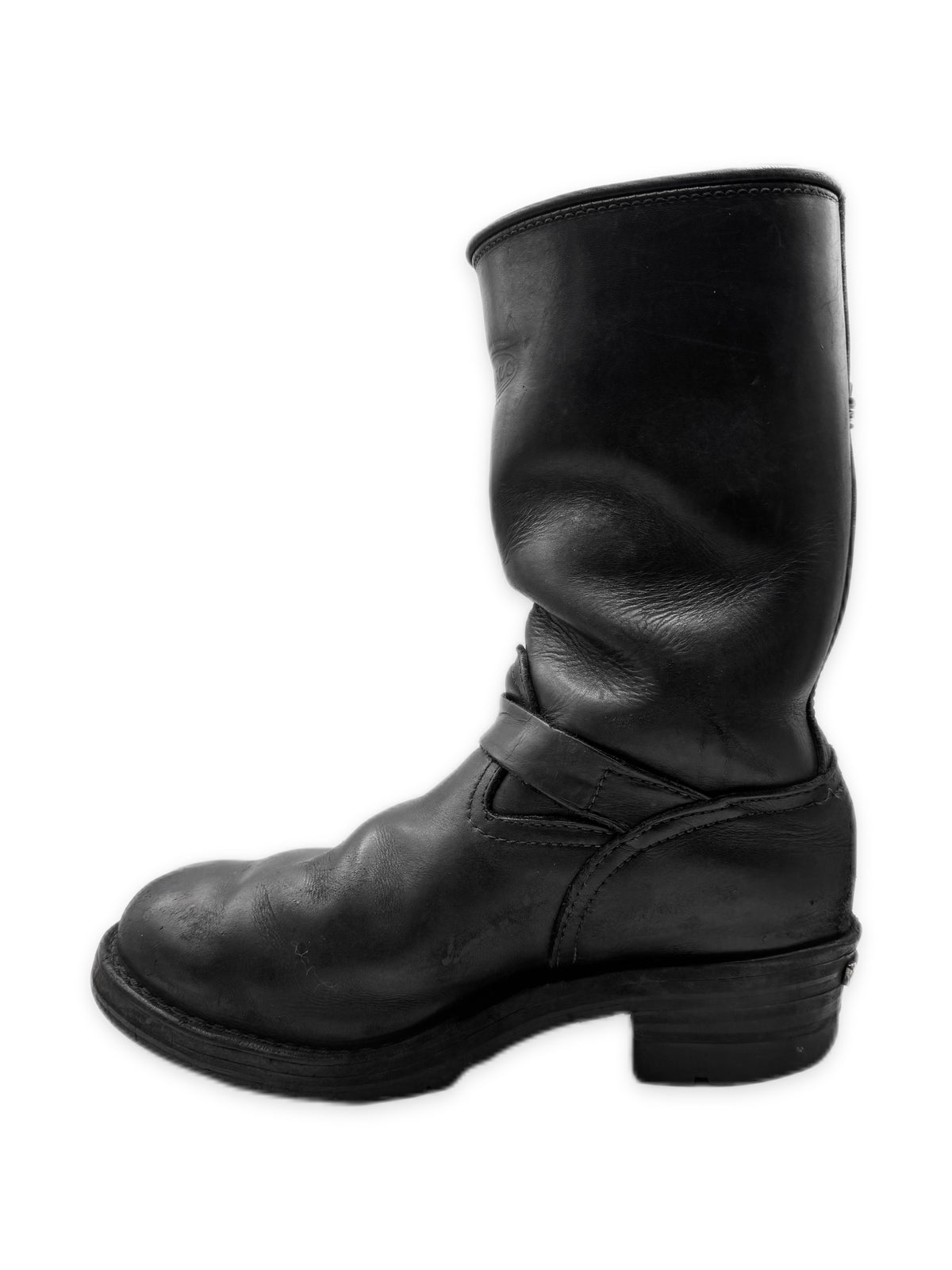 Chrome Hearts x Wesco Engineer Triple Gunslinger Black Leather Boots