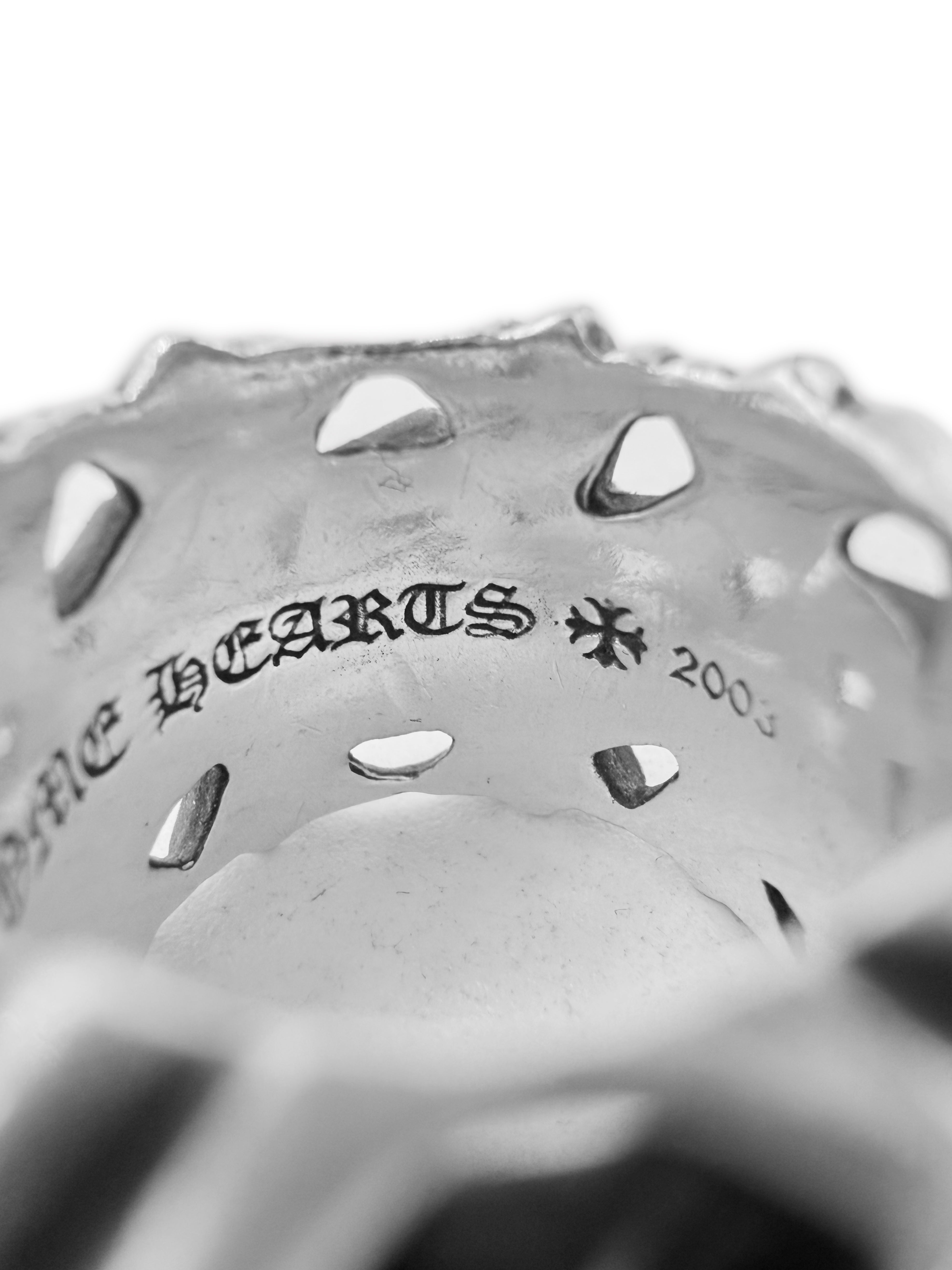 Chrome Hearts Square Cemetery Cross .925 Silver Ring