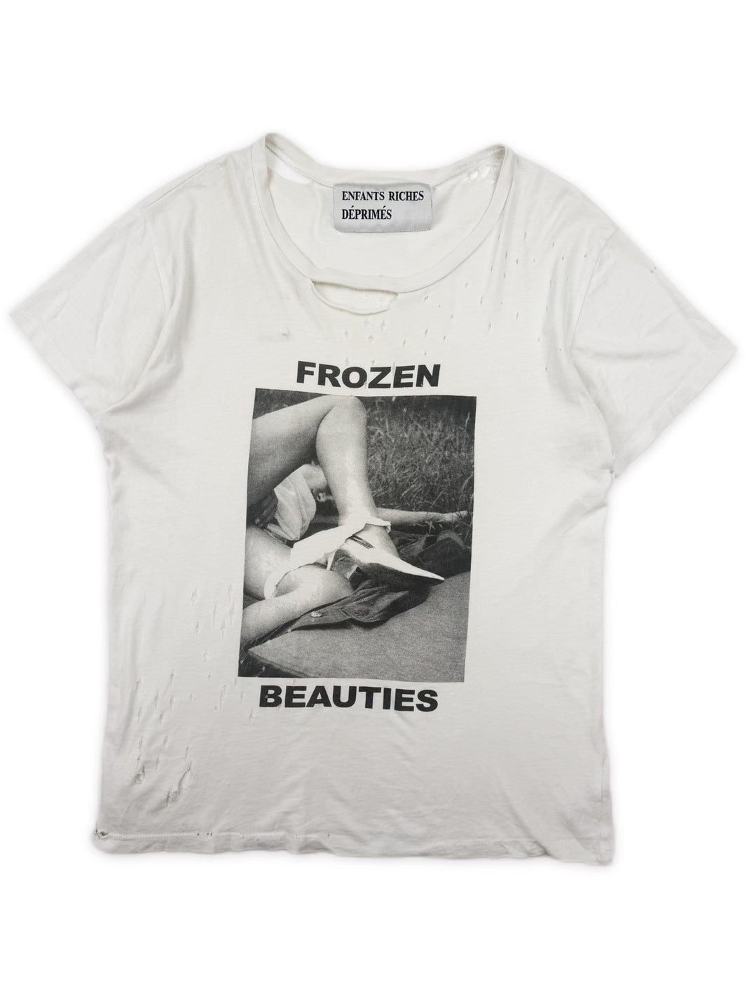 SS16 Enfants Riches Deprimes ‘Frozen Beauties’ Hand Distressed T-Shirt