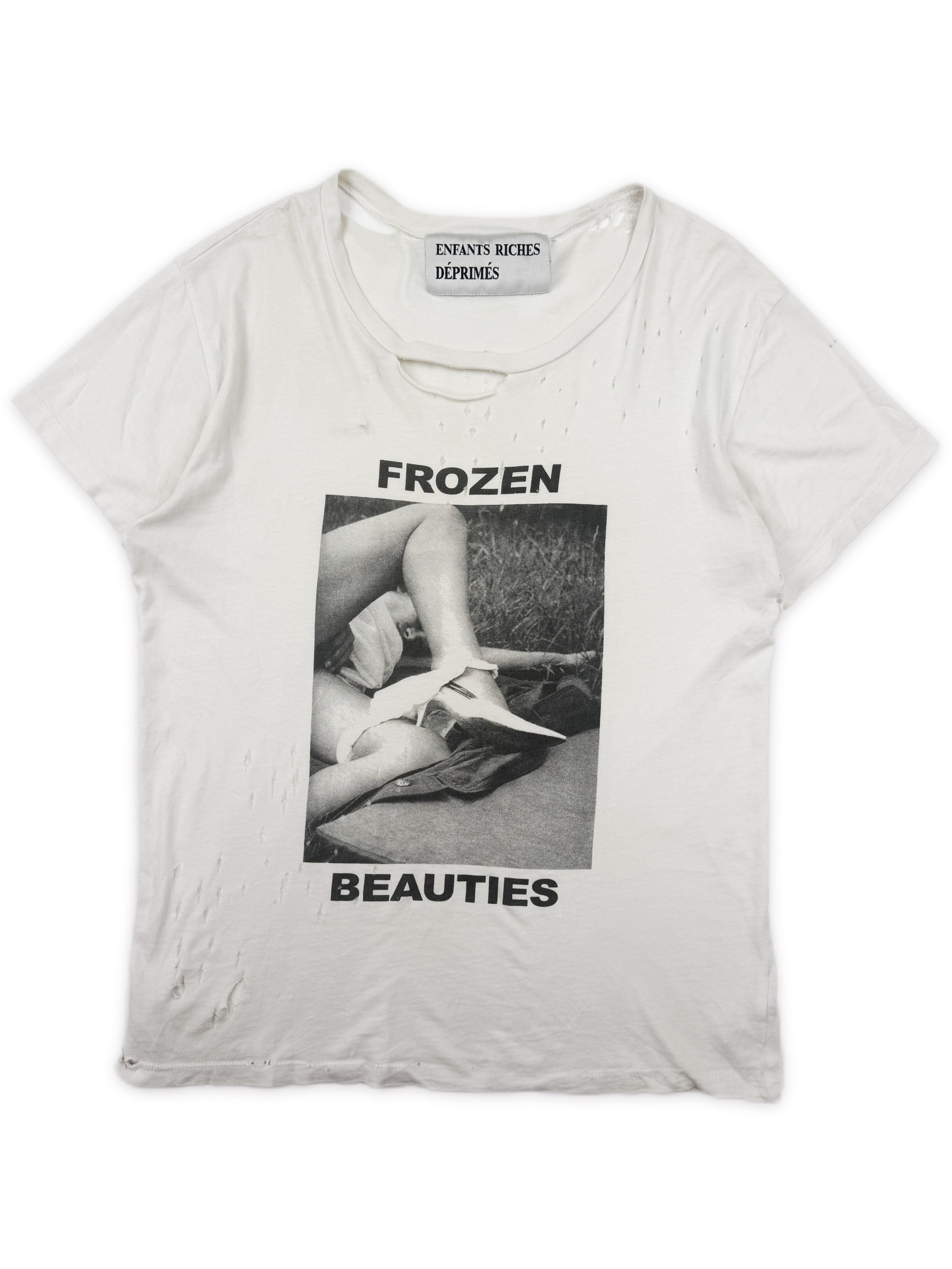 SS16 Enfants Riches Deprimes ‘Frozen Beauties’ Hand Distressed T-Shirt
