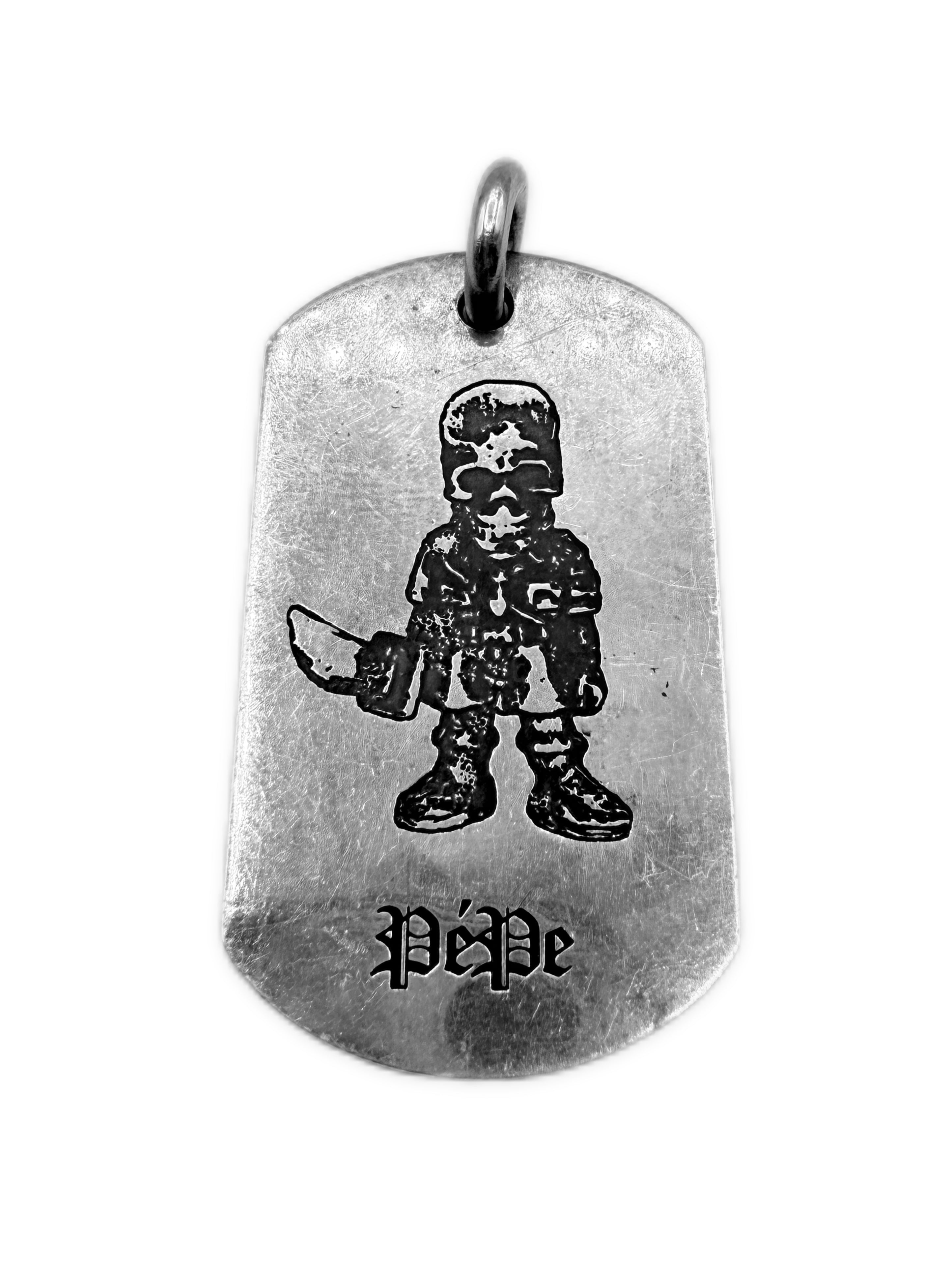 Chrome Hearts Foti Pepe .925 Silver Dog Tag