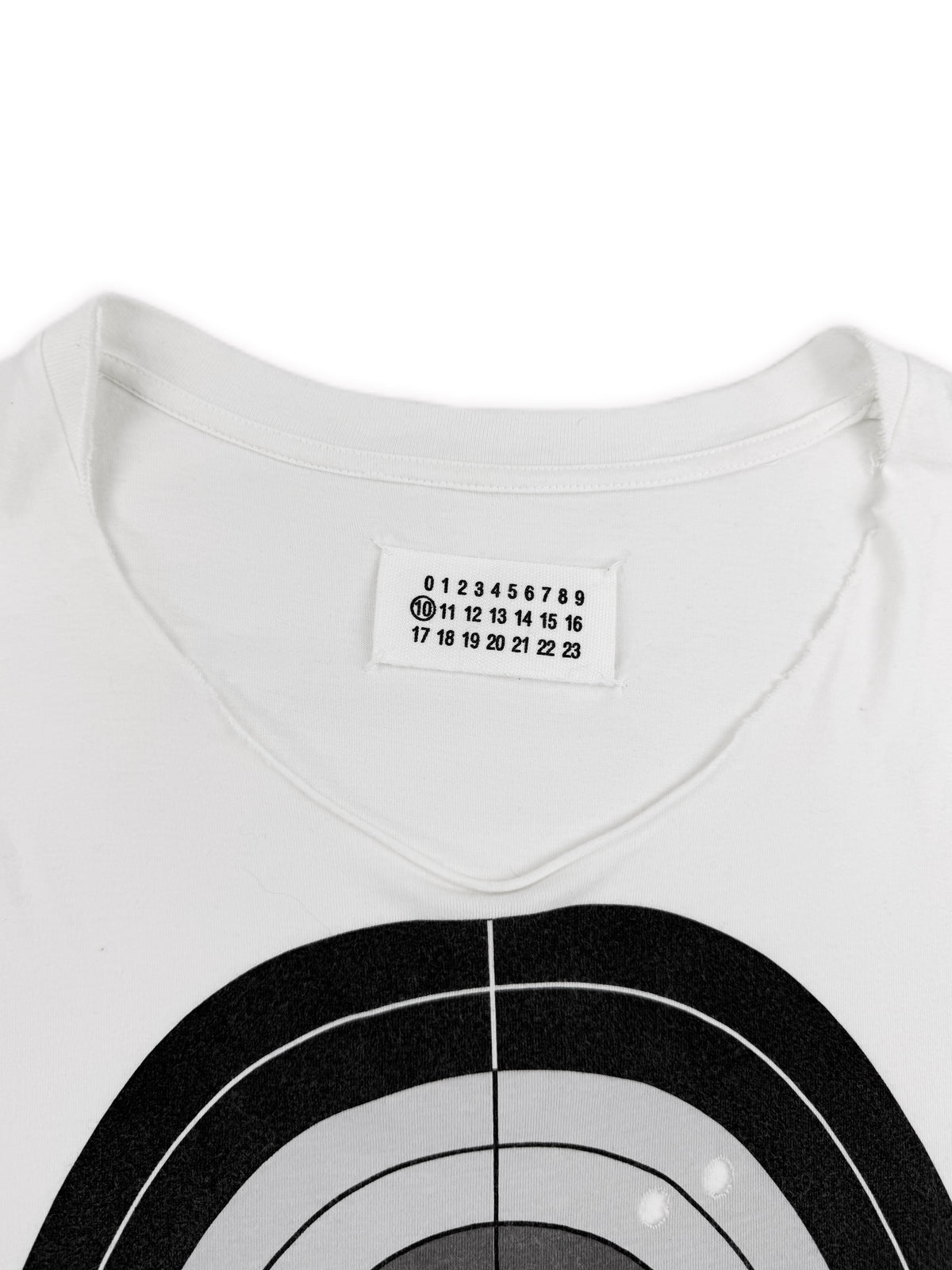 SS08 Maison Margiela ‘Target’ White Bullet Hole Tank Top