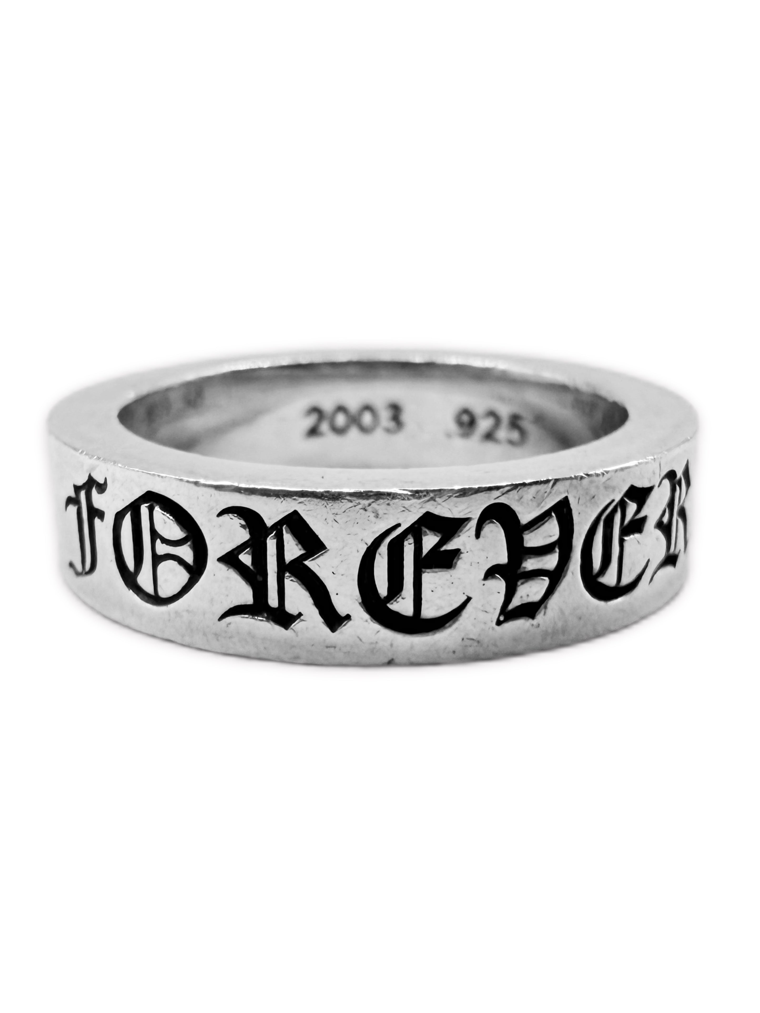 Chrome Hearts Forever 9mm Spacer .925 Silver Ring