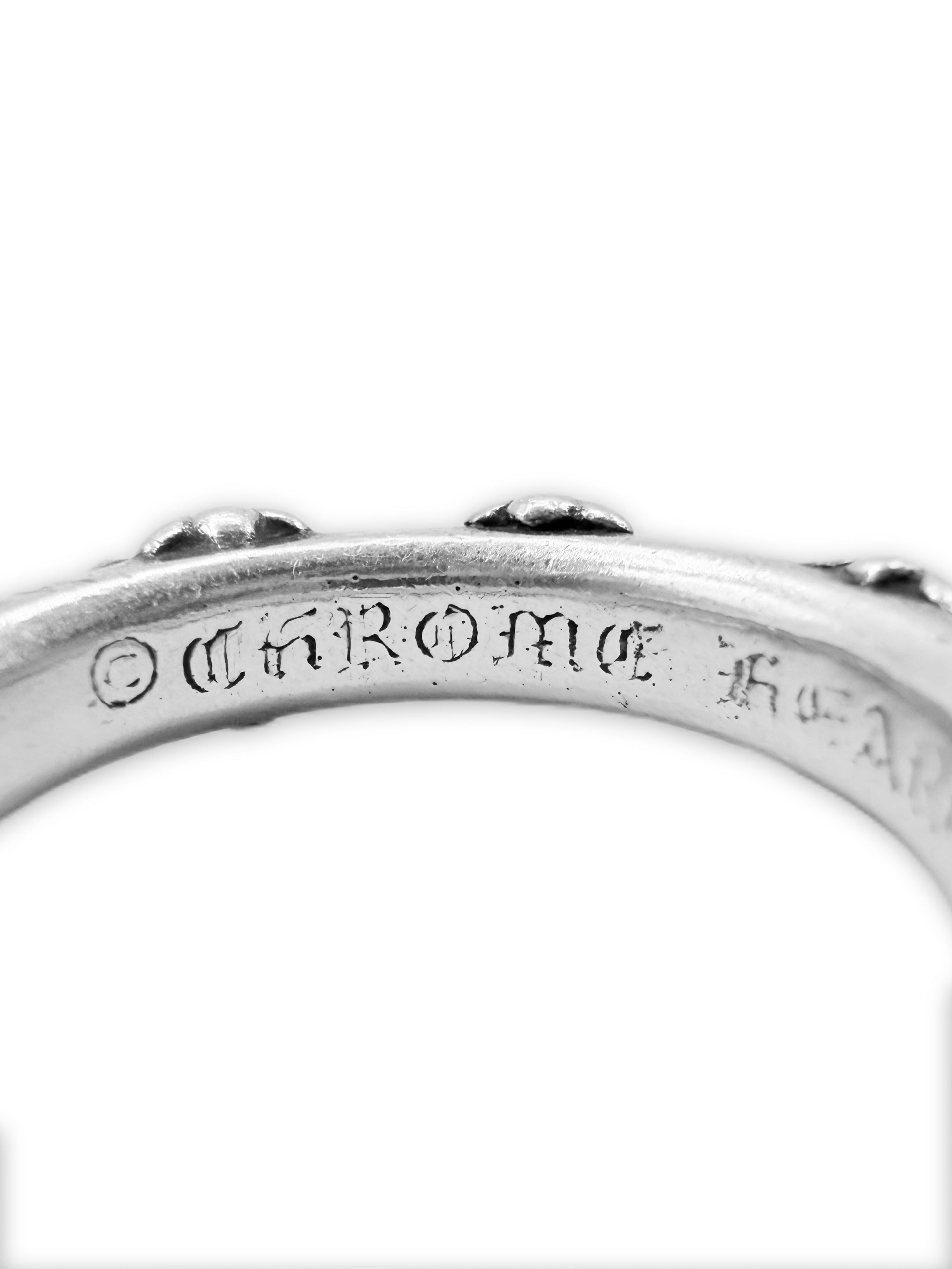 Chrome Hearts Cross Band .925 Silver Ring