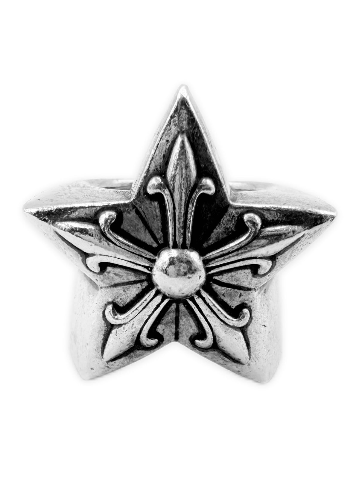 Chrome Hearts 5 Point Star .925 Silver XL Ring