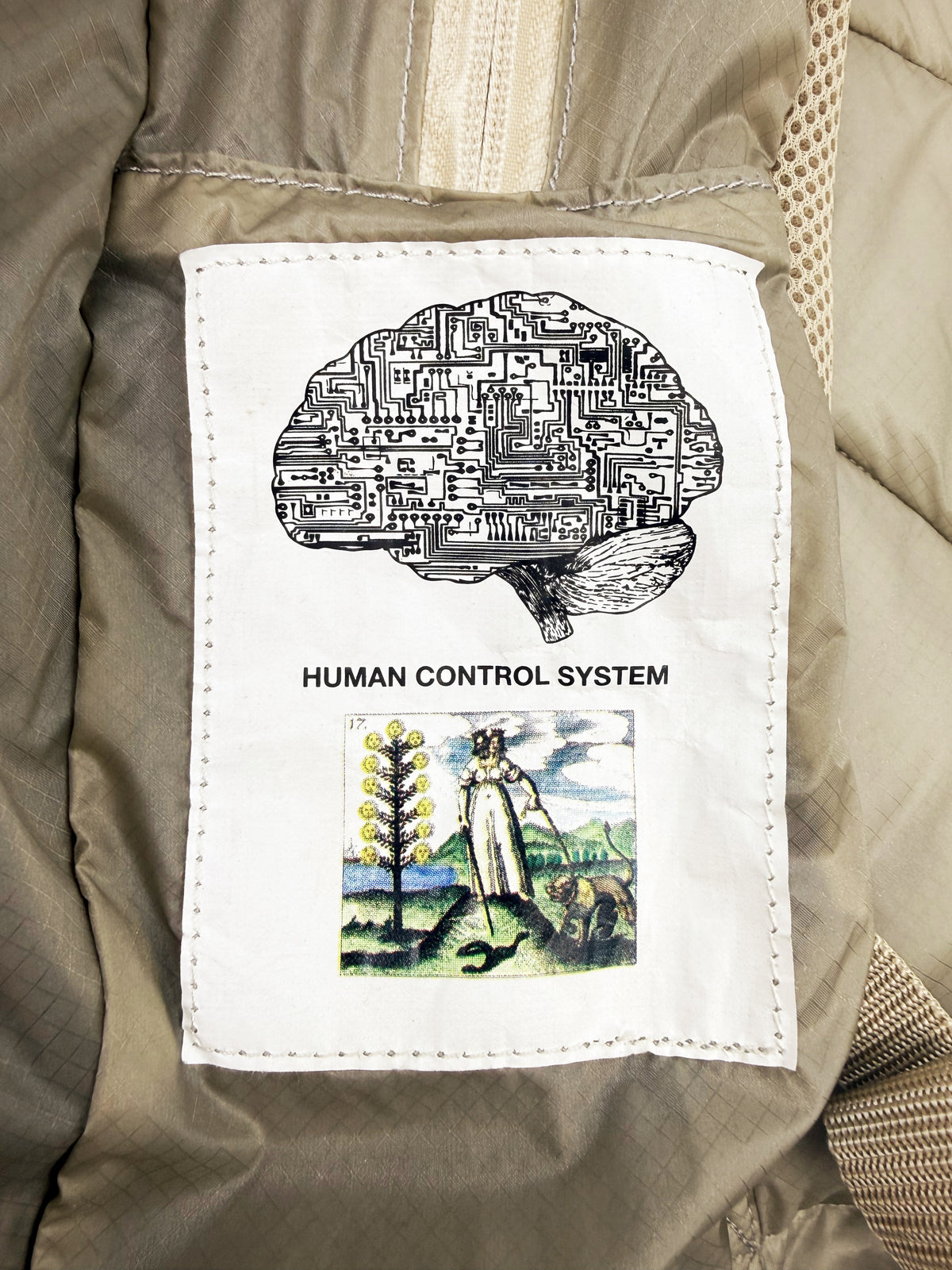 AW18 Undercover ‘Bat Wing’ Beige Nylon Transformable Backpack