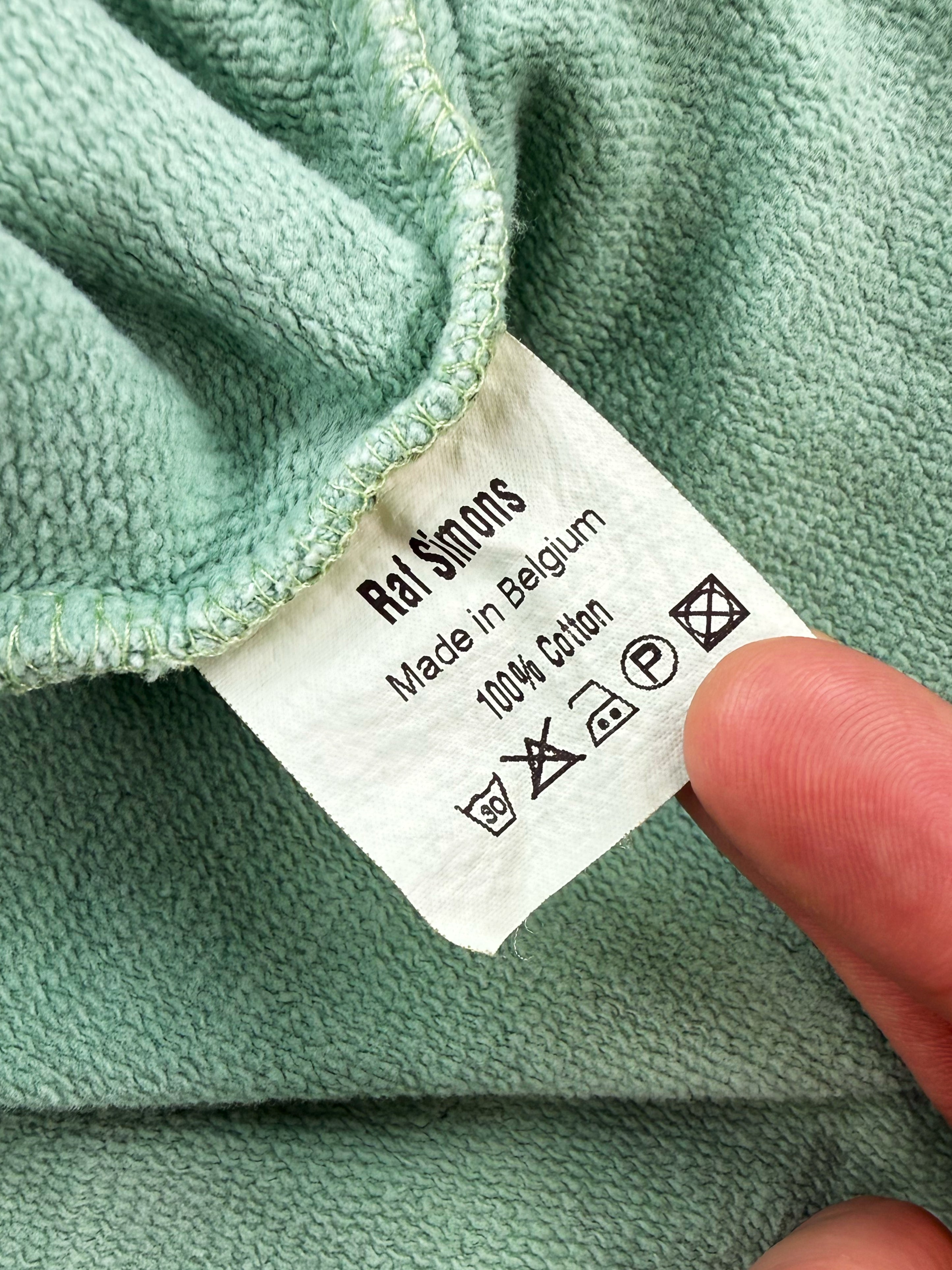 AW02 Raf Simons Mint Roots OS Virginia Creeper Raglan Graphic Hoodie