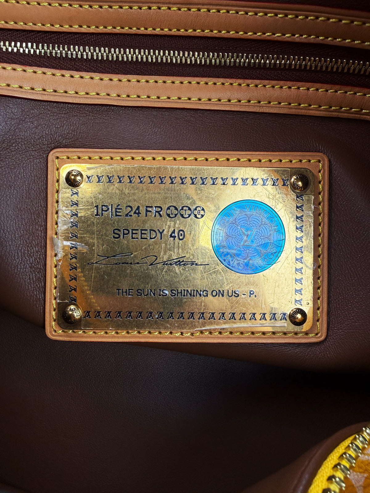 SS24 Louis Vuitton Speedy P90 40 Bandoulier Leather Handbag