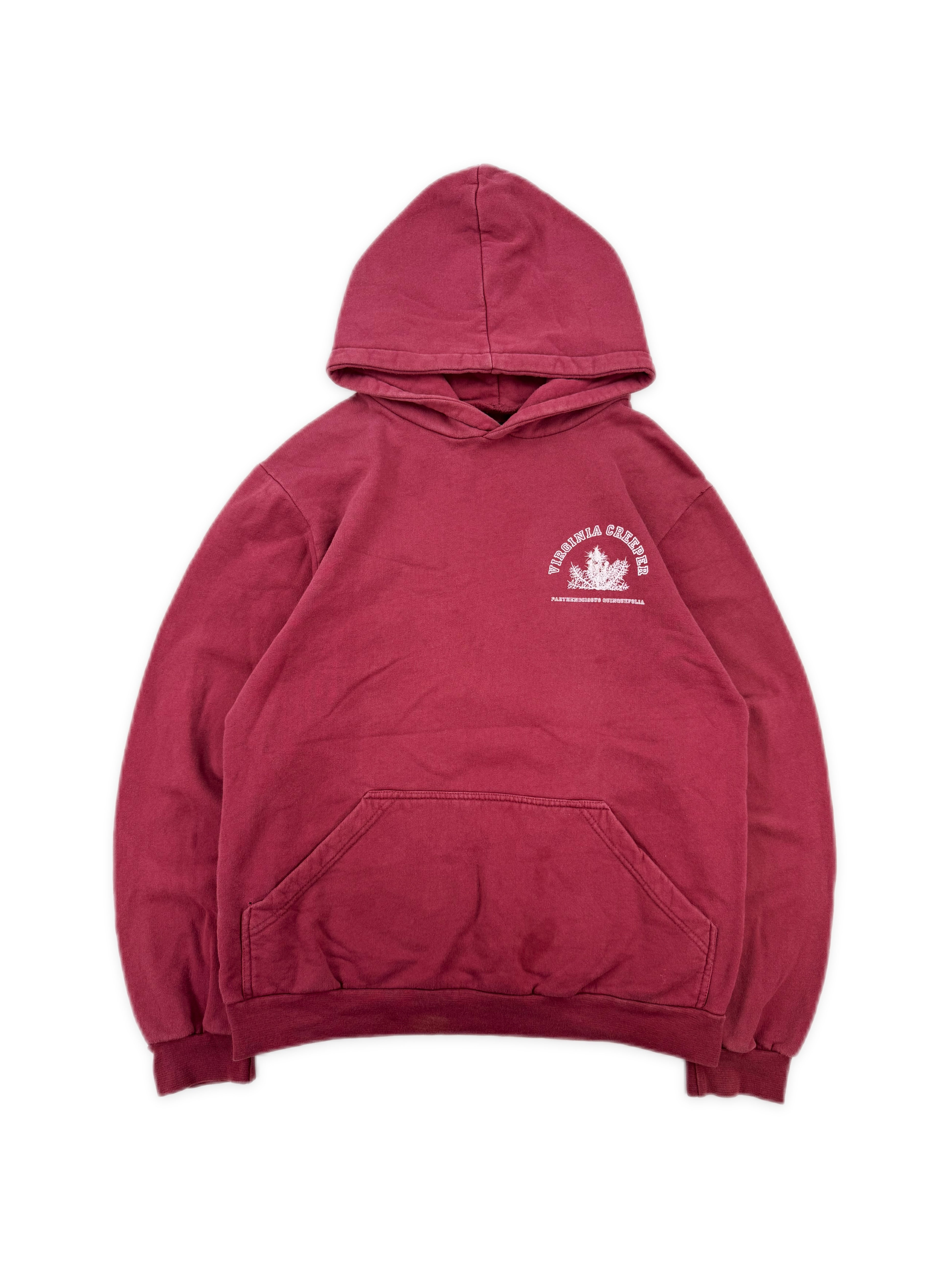 AW02 Raf Simons ‘Virginia Creeper’ Chest Logo Red Hoodie