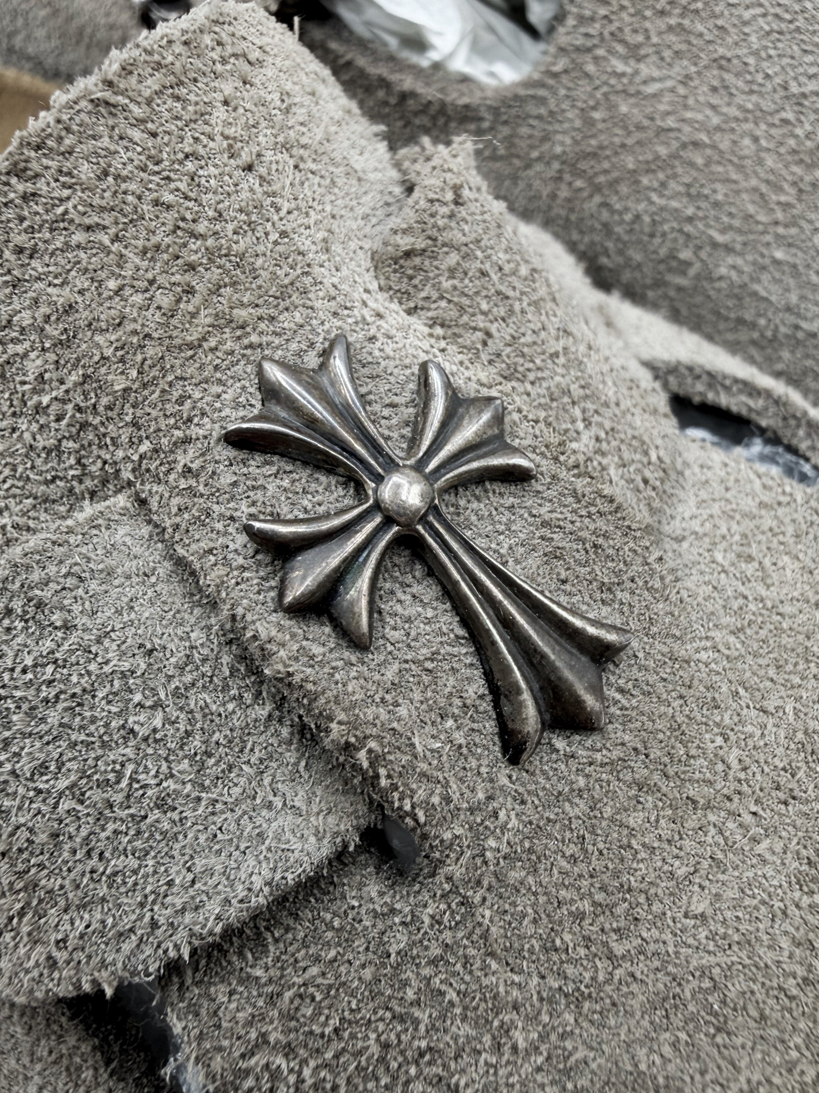 Chrome Hearts x Birkenstock Cross Pendant Gunslinger Suede Boston Mules
