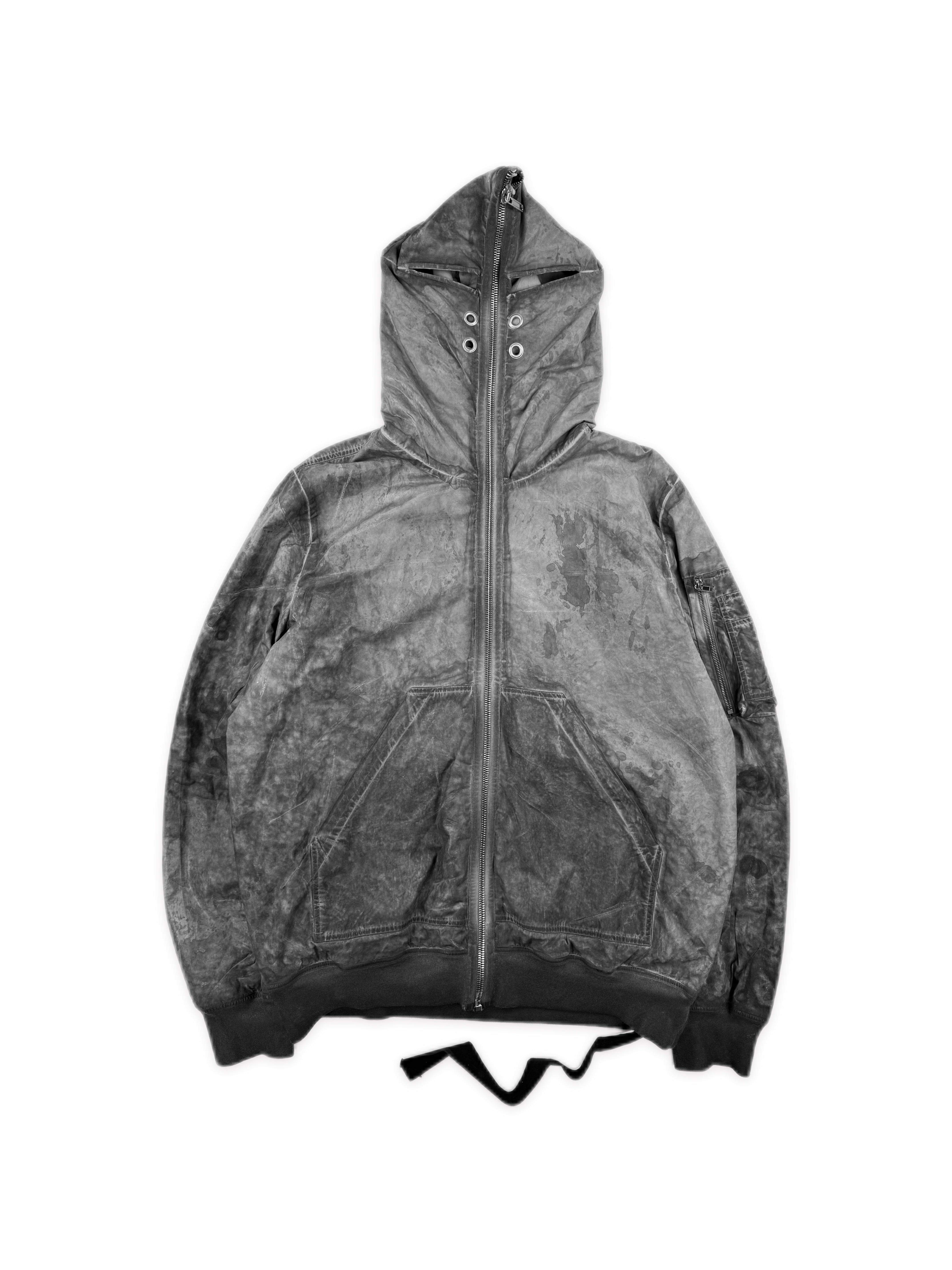 RICK OWENS GIMP FULL ZIP FLIGHT DARK DUST MA1 JACKET | ArchiveThreads