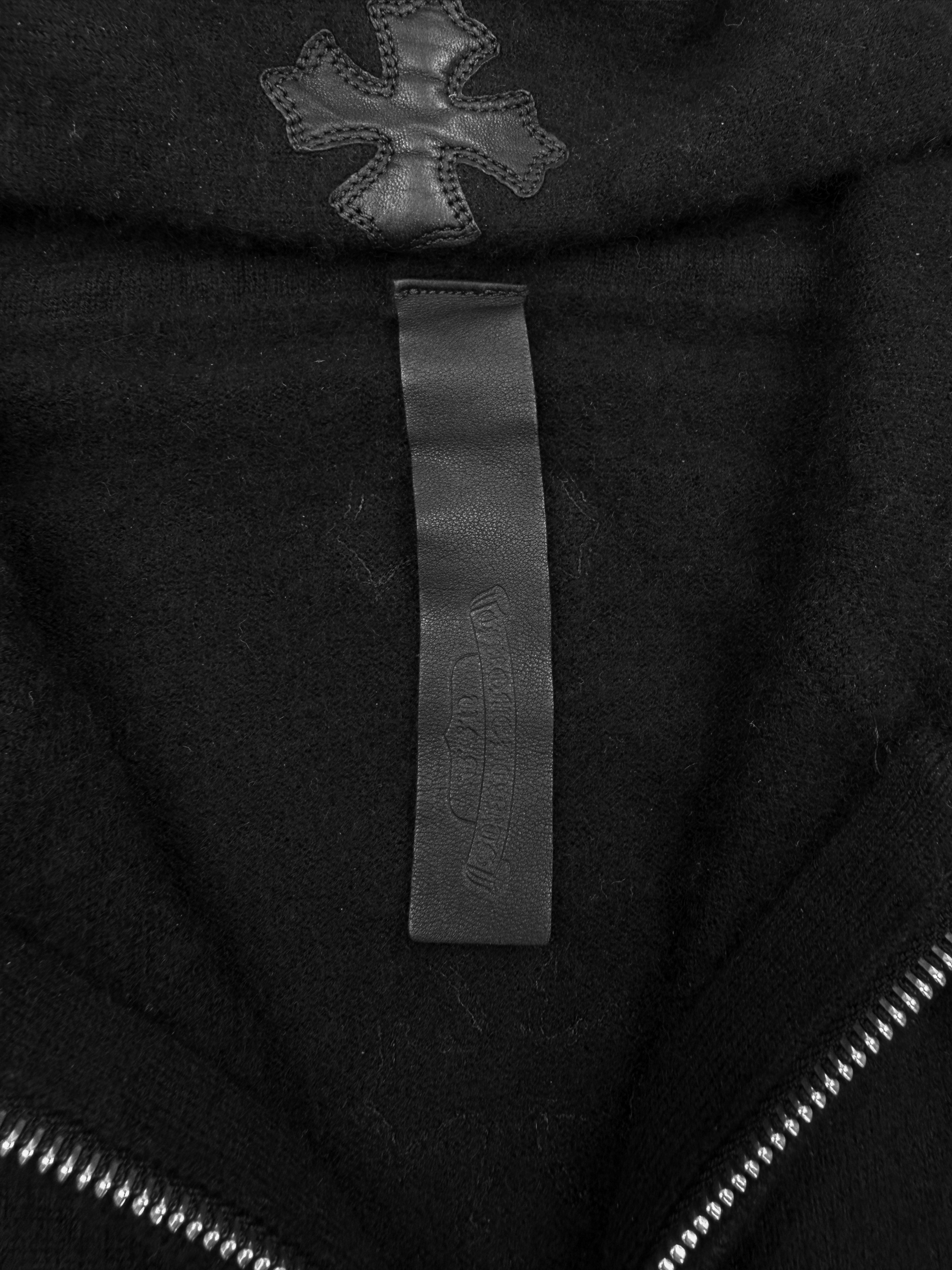 Chrome Hearts Plus Spine Patch Cashmere Dagger Zip Hoodie