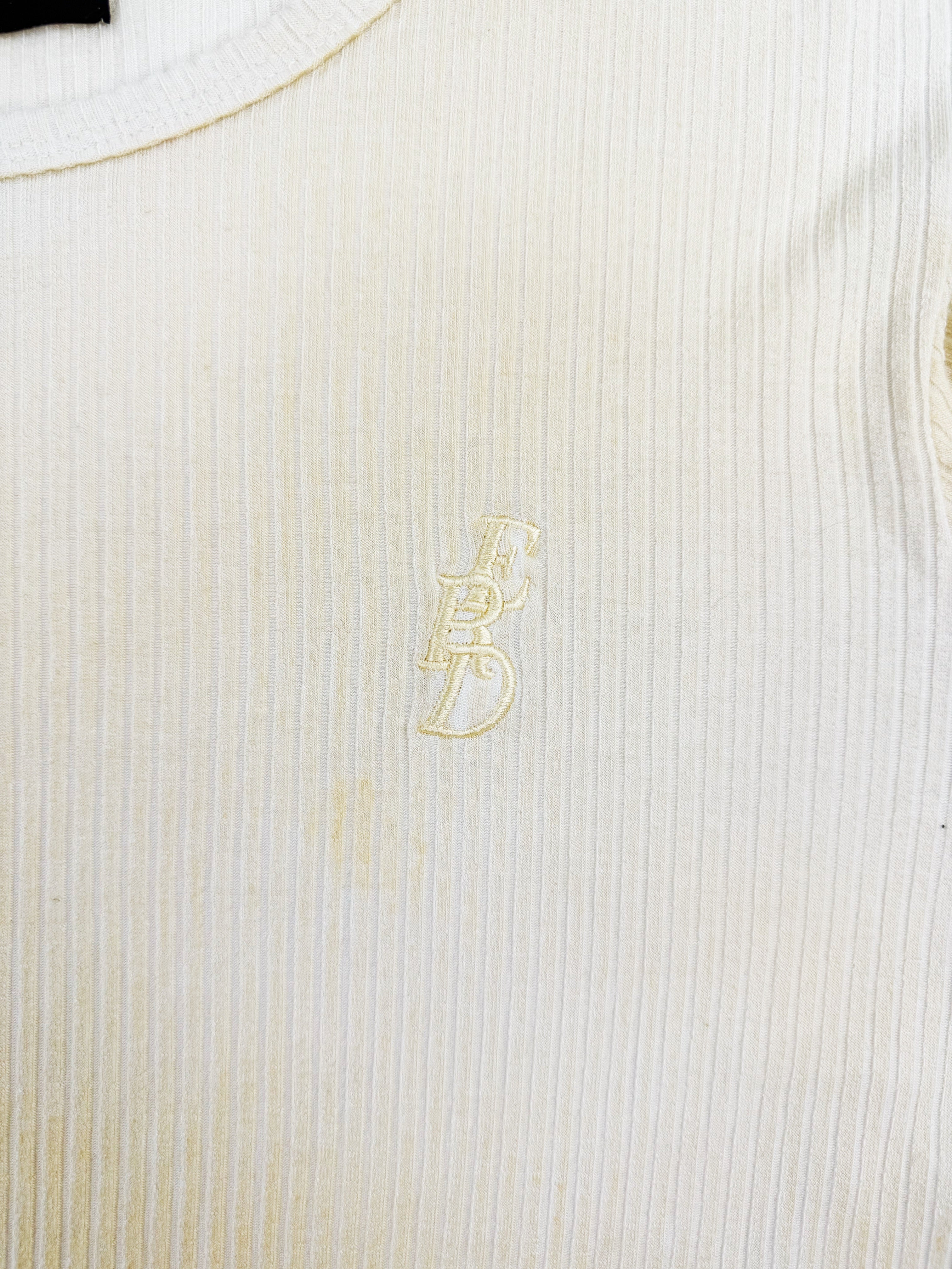 Enfants Riches Deprimes Stain Logo Ribbed Long Sleeve Shirt