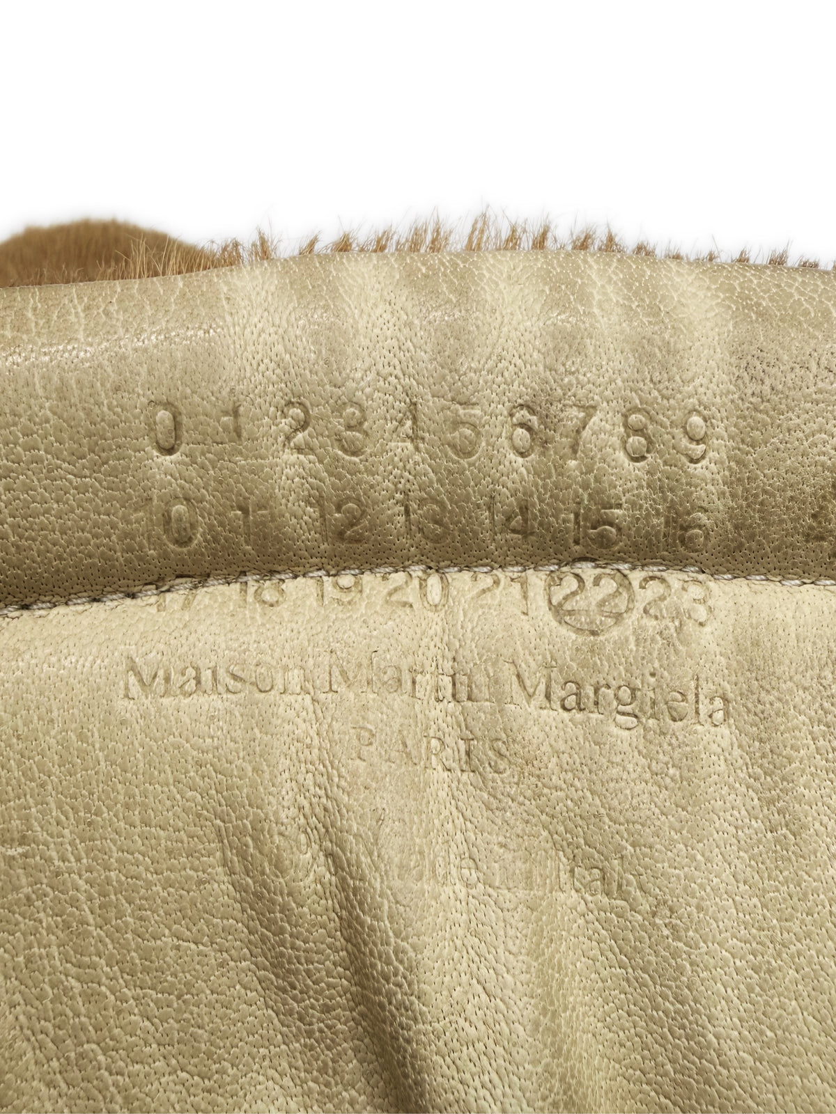 2013 Maison Margiela Beige Pony Hair Yeezus Future Hi-top Sneakers