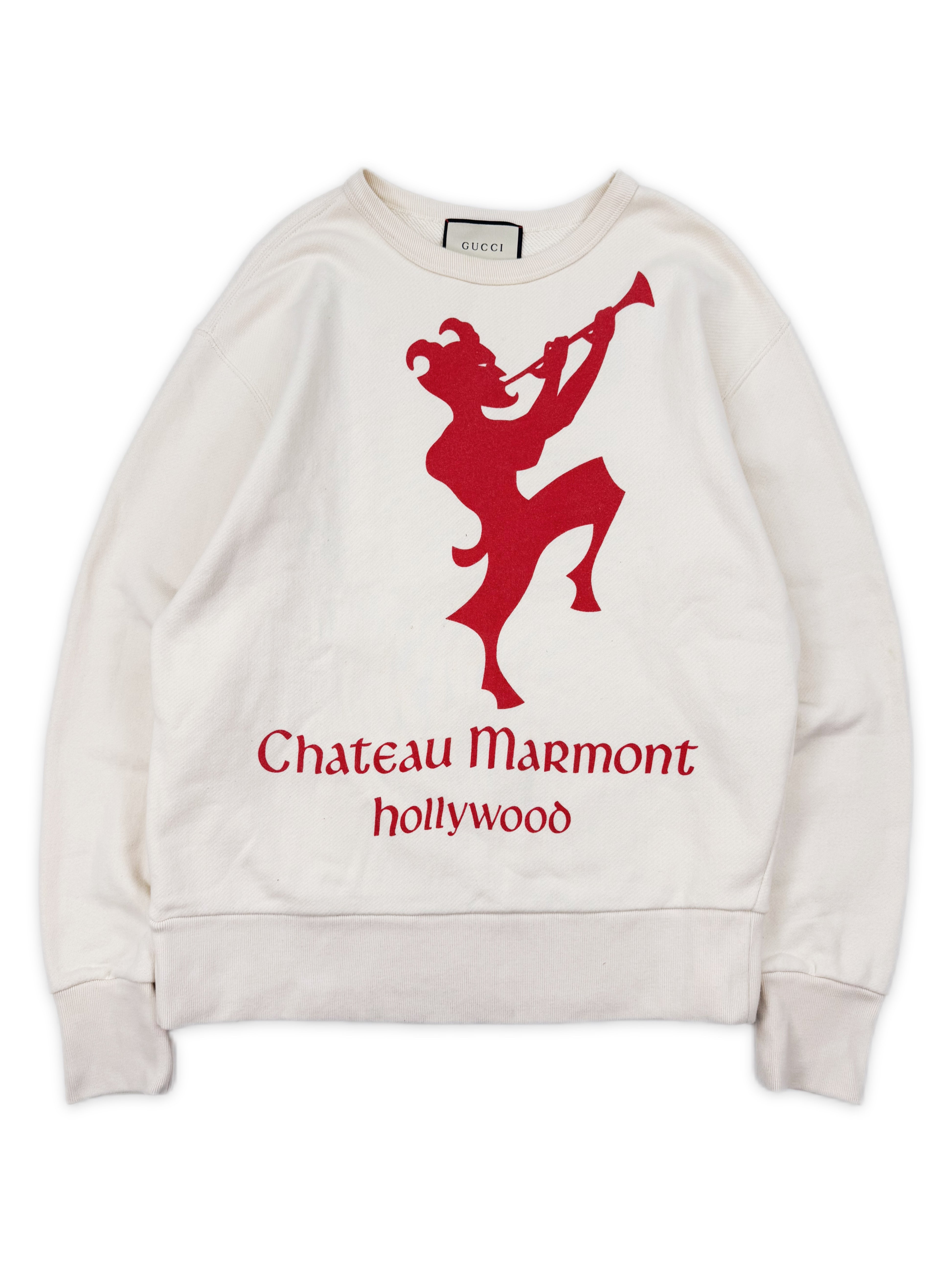 AW19 Gucci ‘Chateau Marmont’ Floral Graphic Crewneck