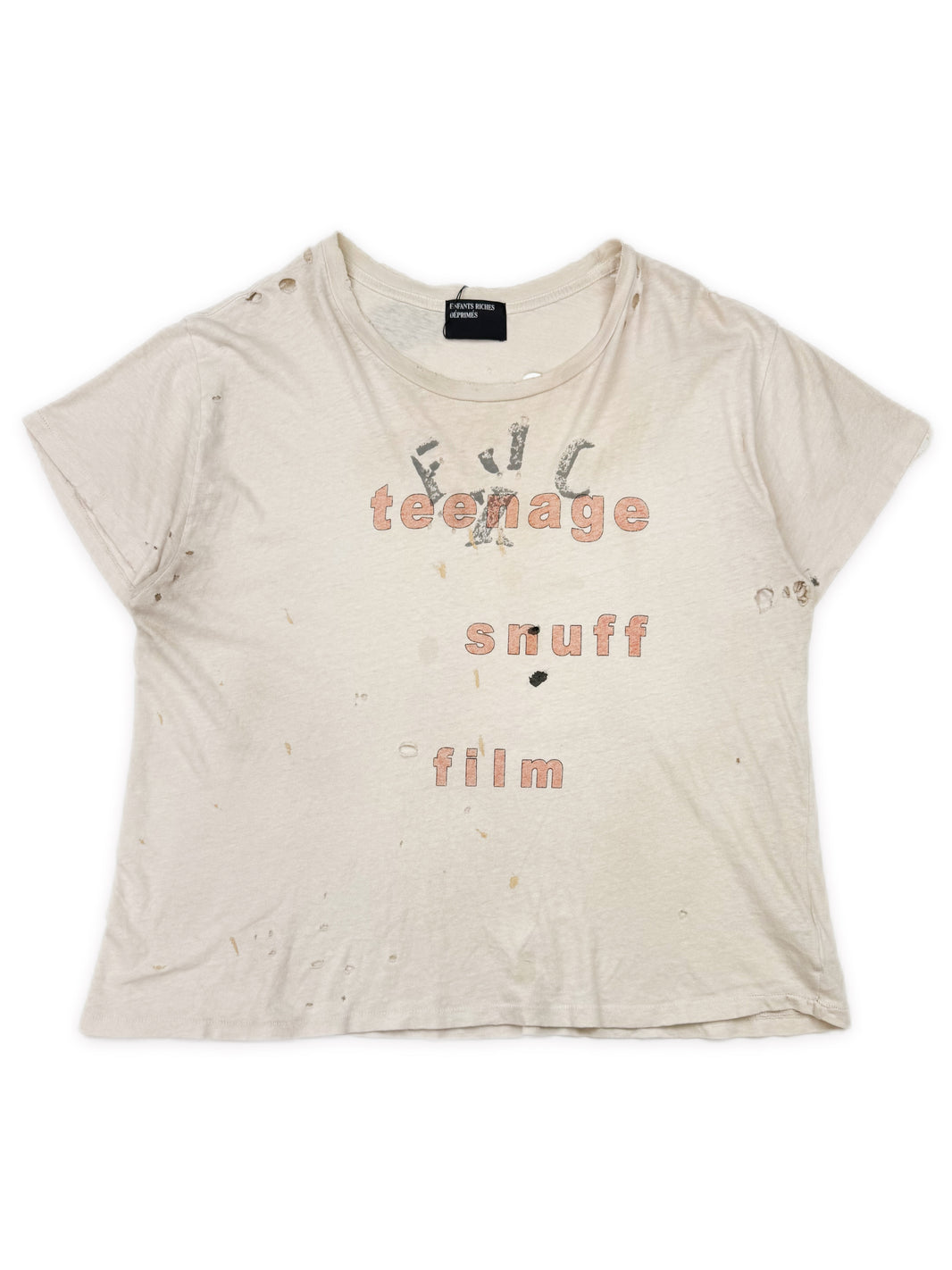 Enfants Riches Deprimes ‘Teenage Snuff Films’ Distressed T-Shirt