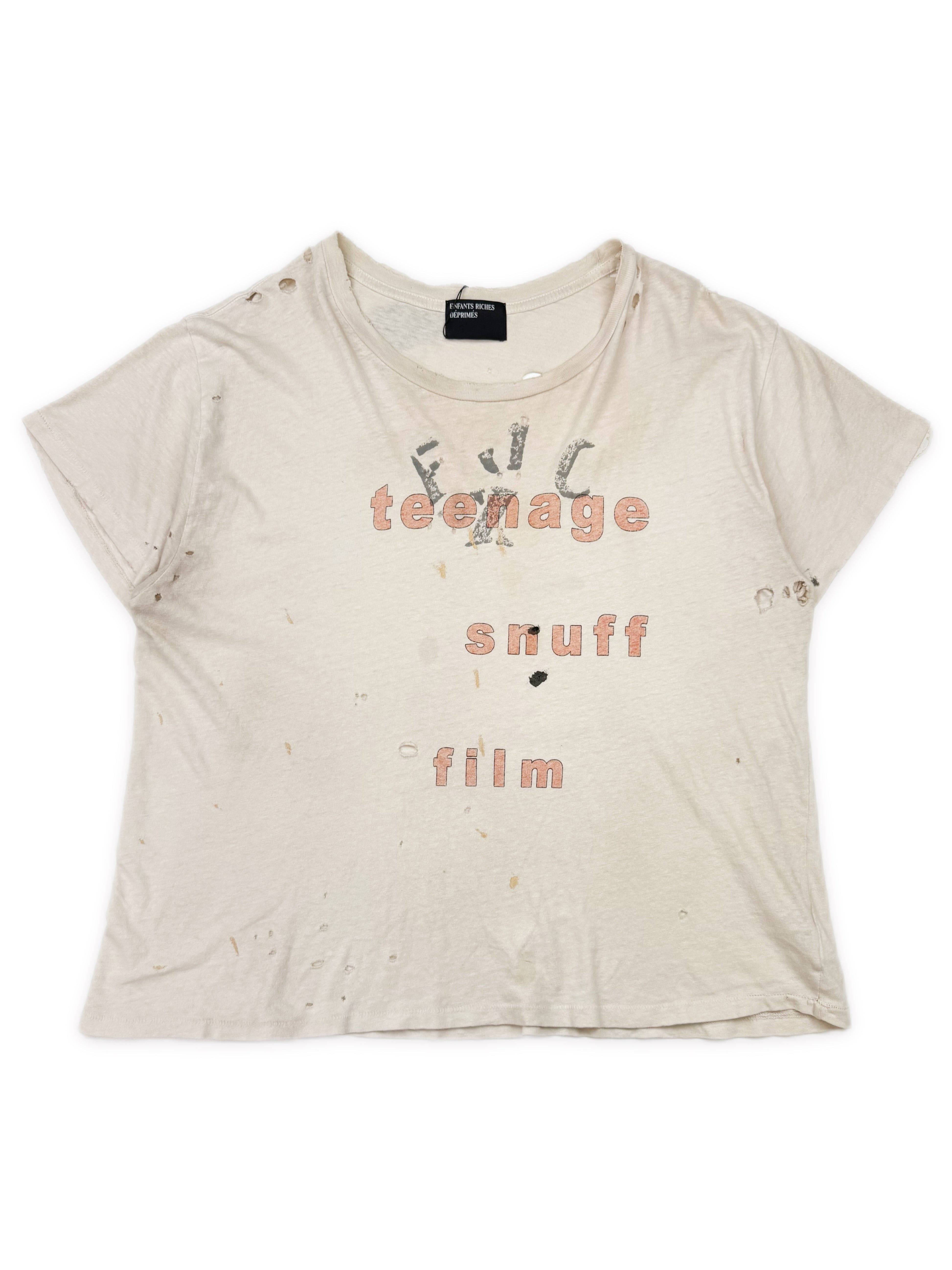 Enfants Riches Deprimes ‘Teenage Snuff Films’ Distressed T-Shirt