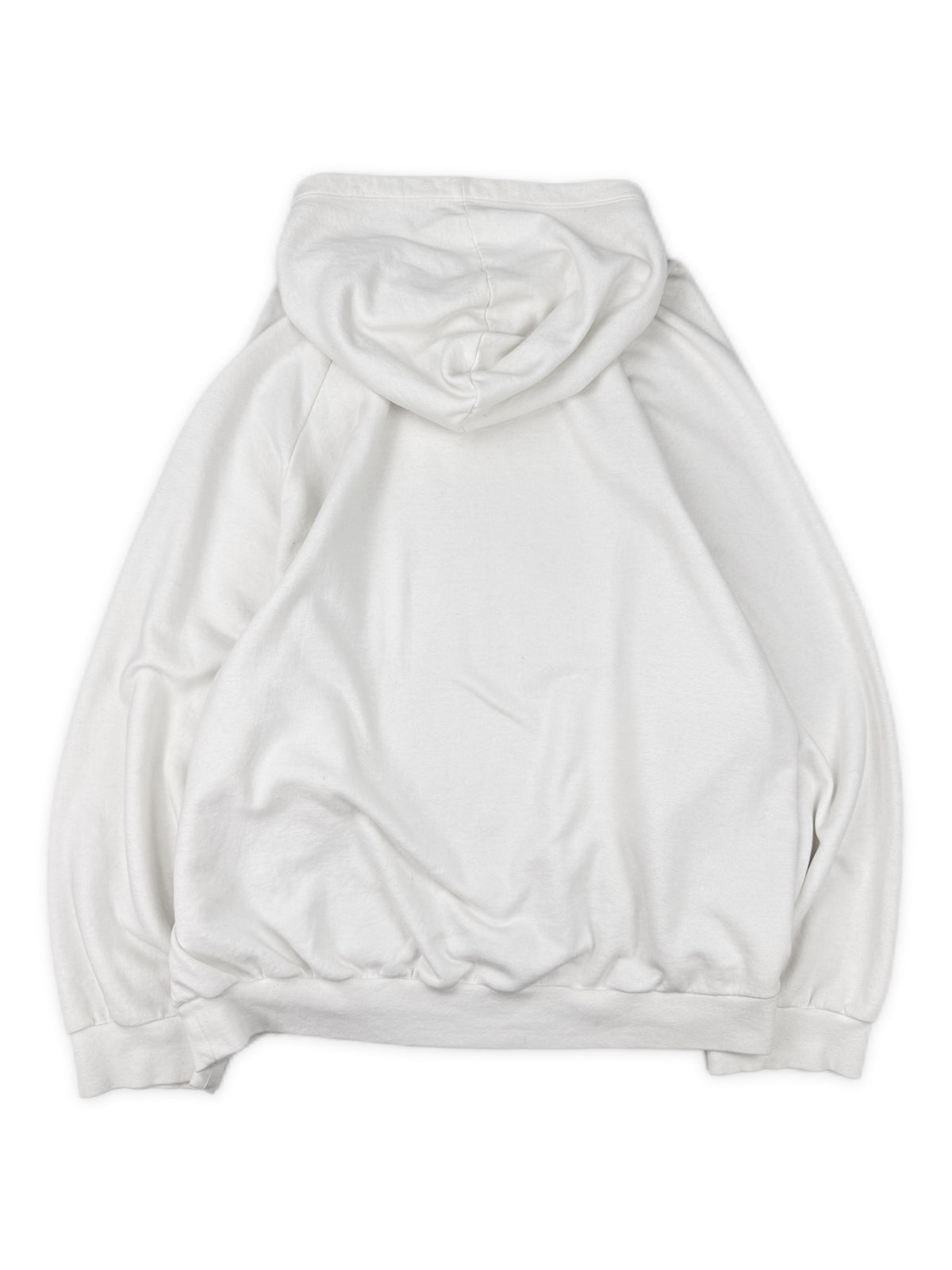 AW03 Raf Simons Closer ‘Blue Monday’ Patch White Raglan Hoodie