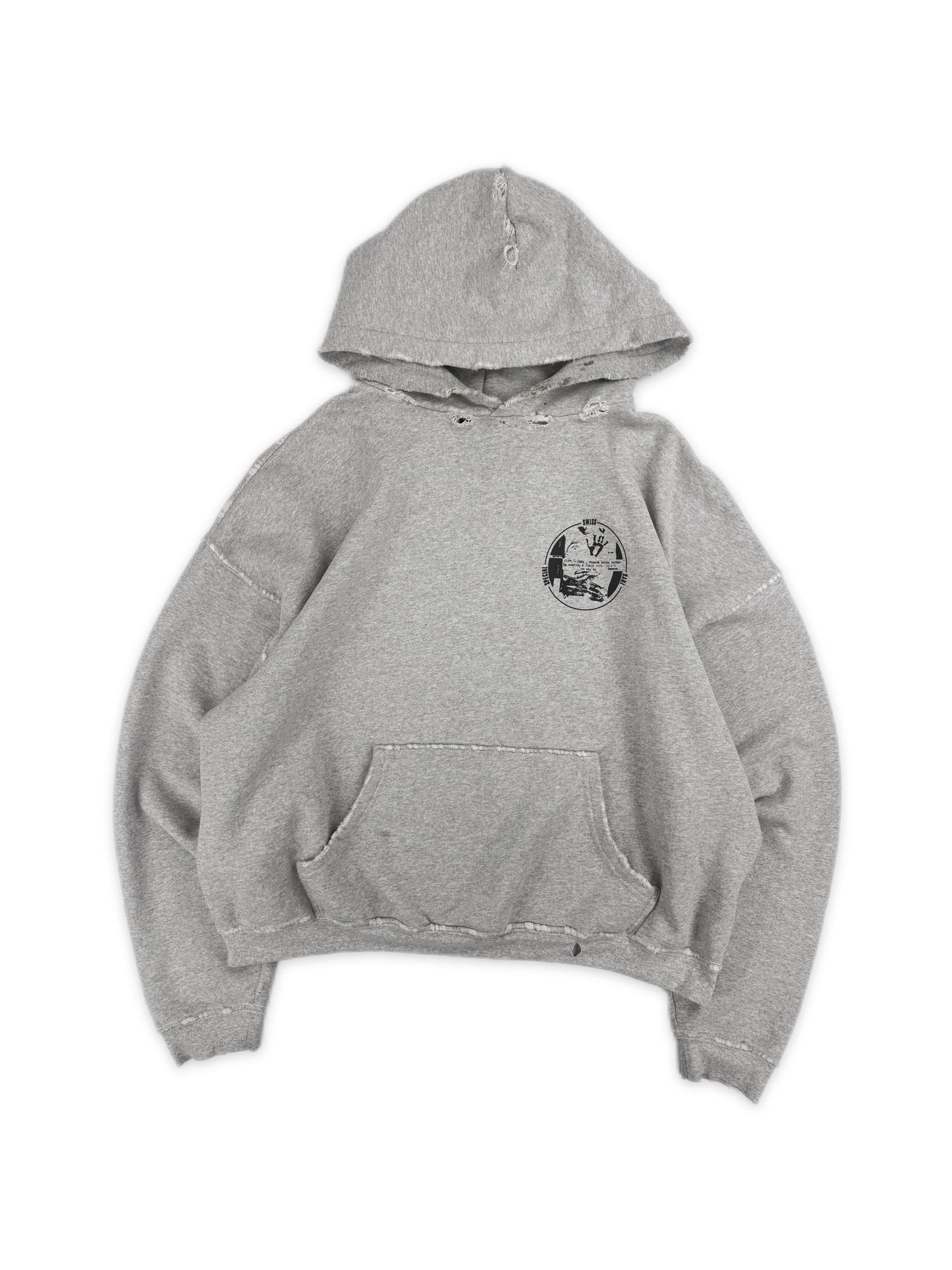 Enfants Riches Deprimes ‘Special Swiss Toys’ Distressed Grey Hoodie