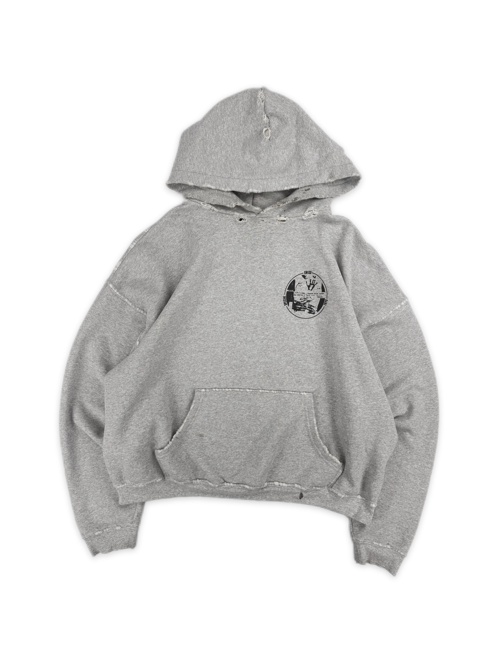 Enfants Riches Deprimes ‘Special Swiss Toys’ Distressed Grey Hoodie