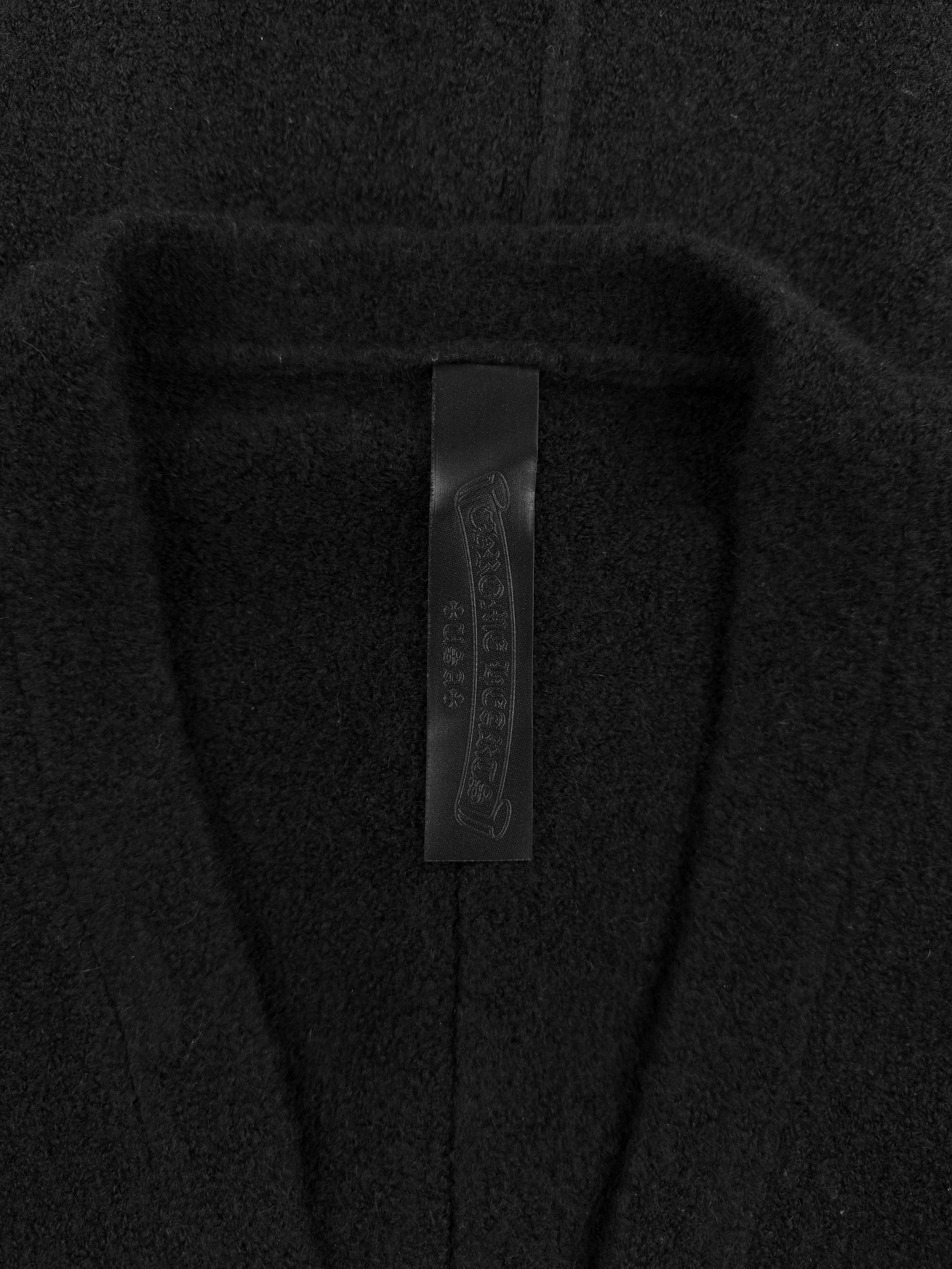Chrome Hearts Cheetah Pony Hair Cross Patch Cashmere Cardigan