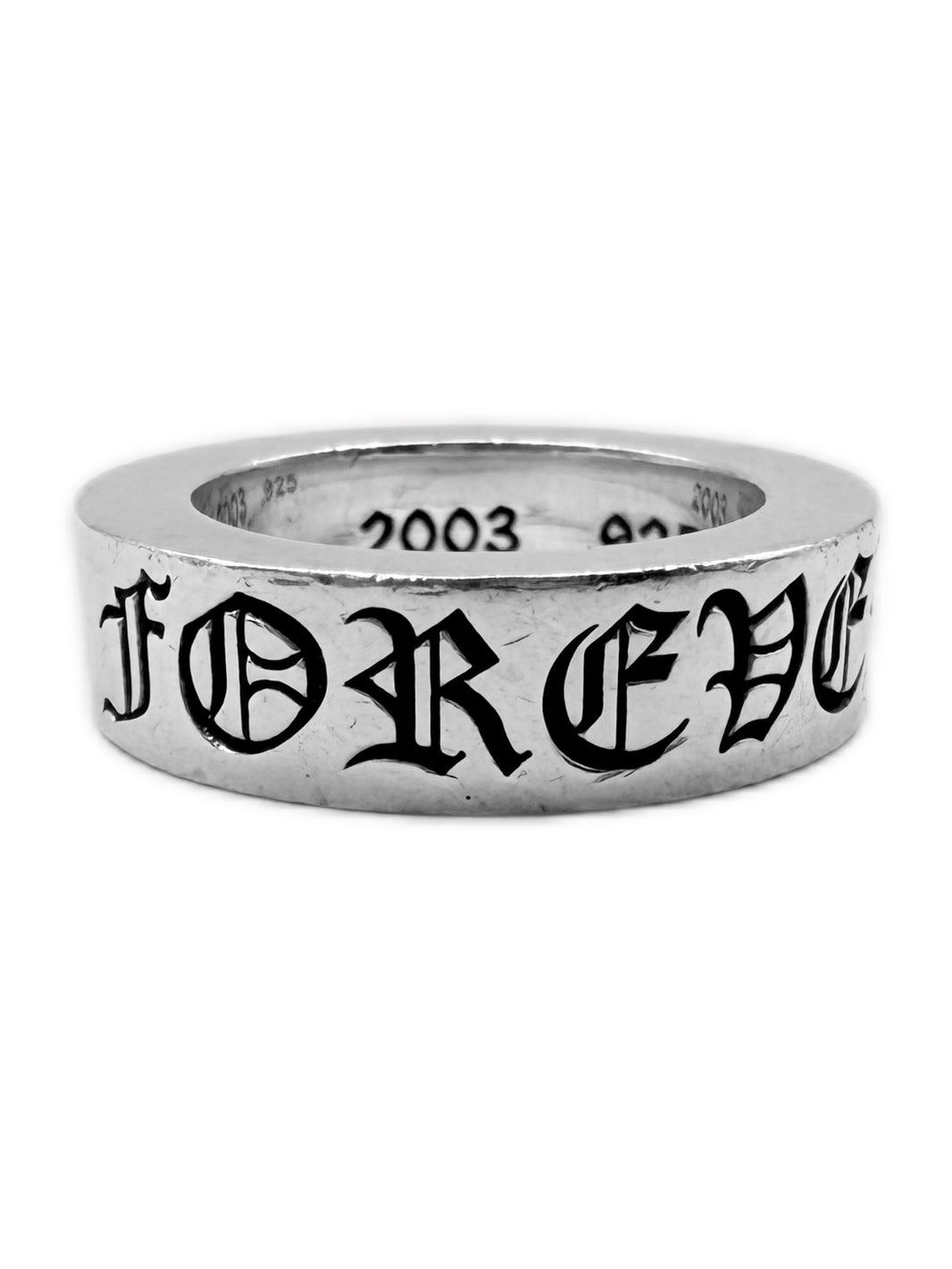 Chrome Hearts Forever 9mm Spacer .925 Silver Ring