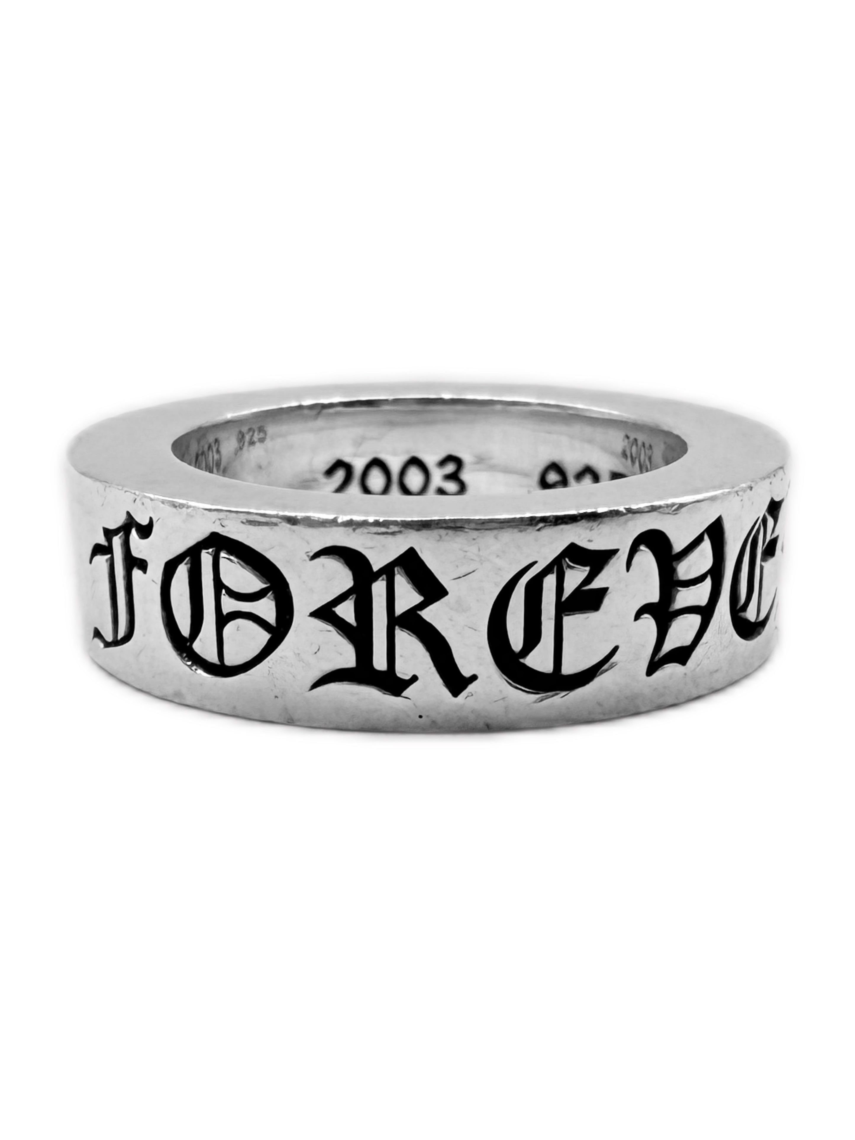 Chrome Hearts Forever 9mm Spacer .925 Silver Ring