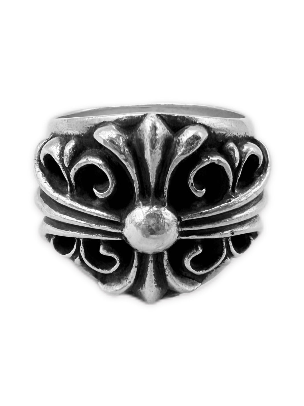 Chrome Hearts Keeper .925 Silver Etched Ring