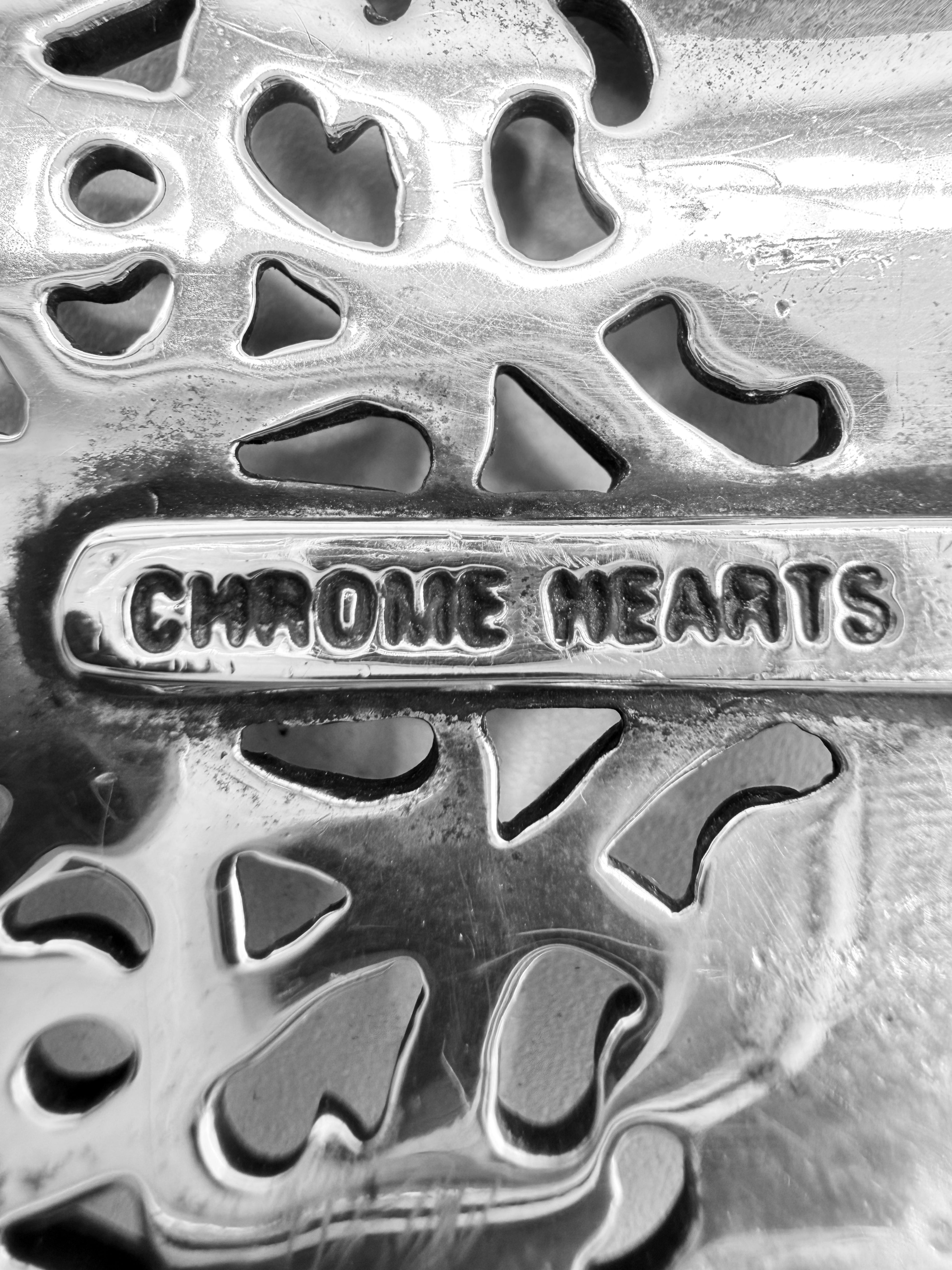 Chrome Hearts Oval 1.5 inch .925 Silver Belt Buckle