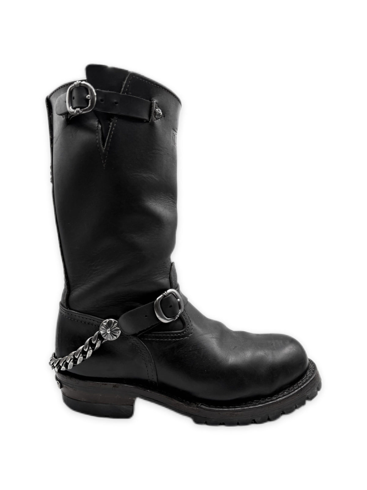 Chrome Hearts x Wesco Engineer Cuban Link Dagger Gunslinger Boots
