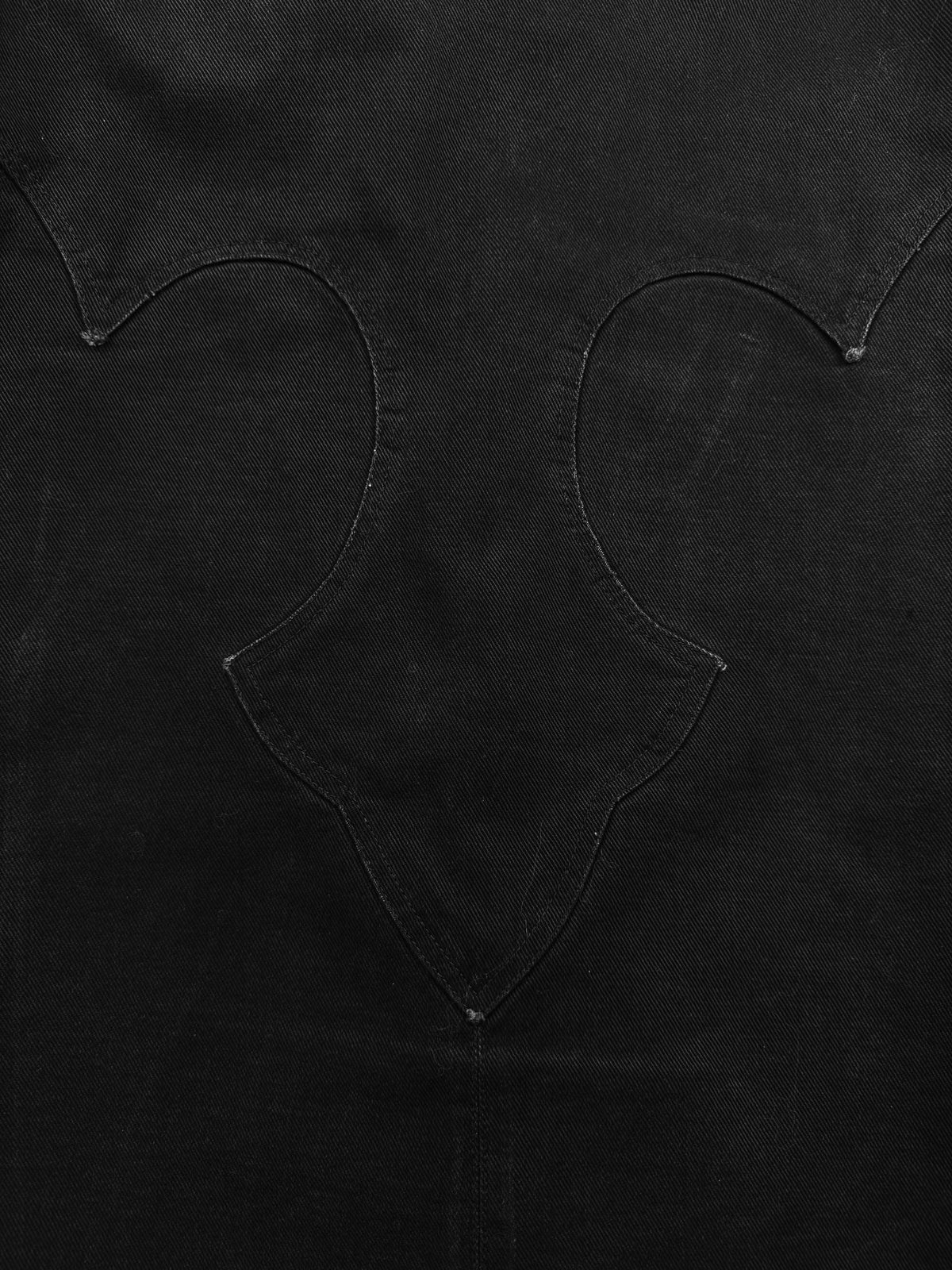 Chrome Hearts Western Fleur .925 Silver Black Denim Shirt Jacket