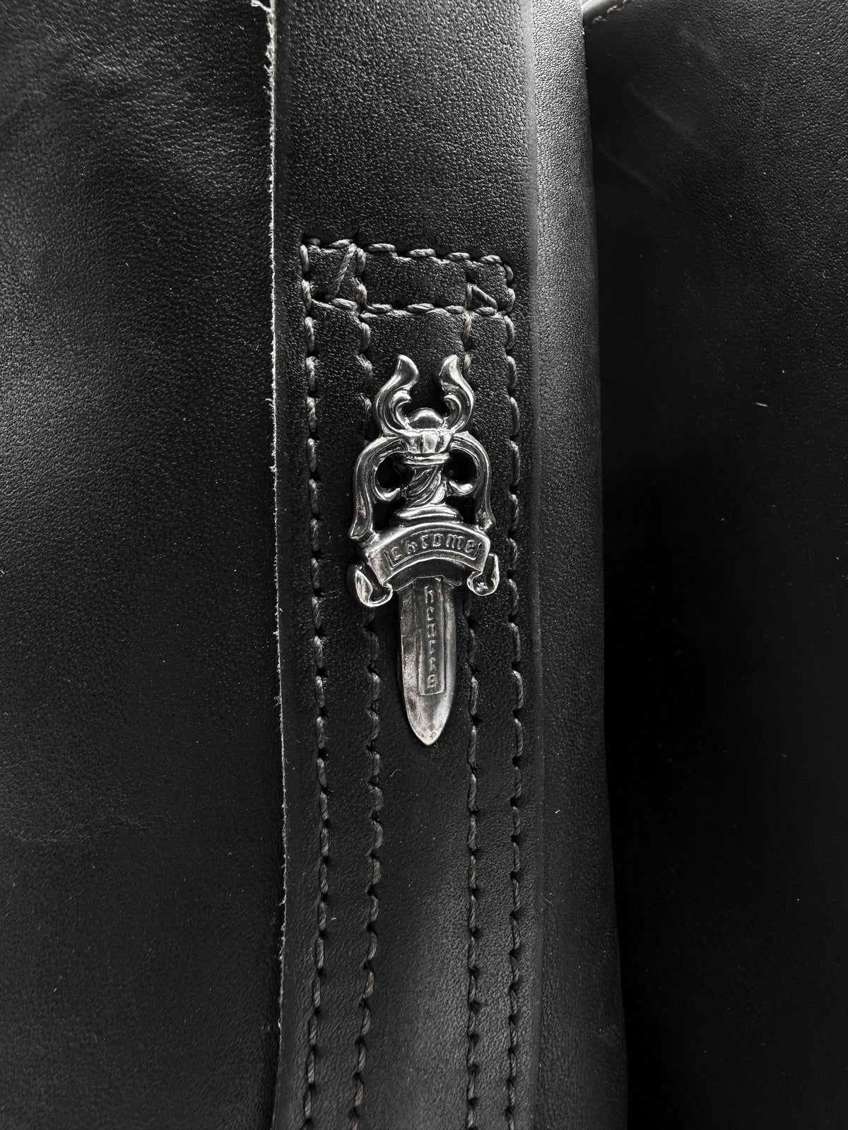Chrome Hearts x Wesco Engineer Cuban Link Dagger Gunslinger Boots
