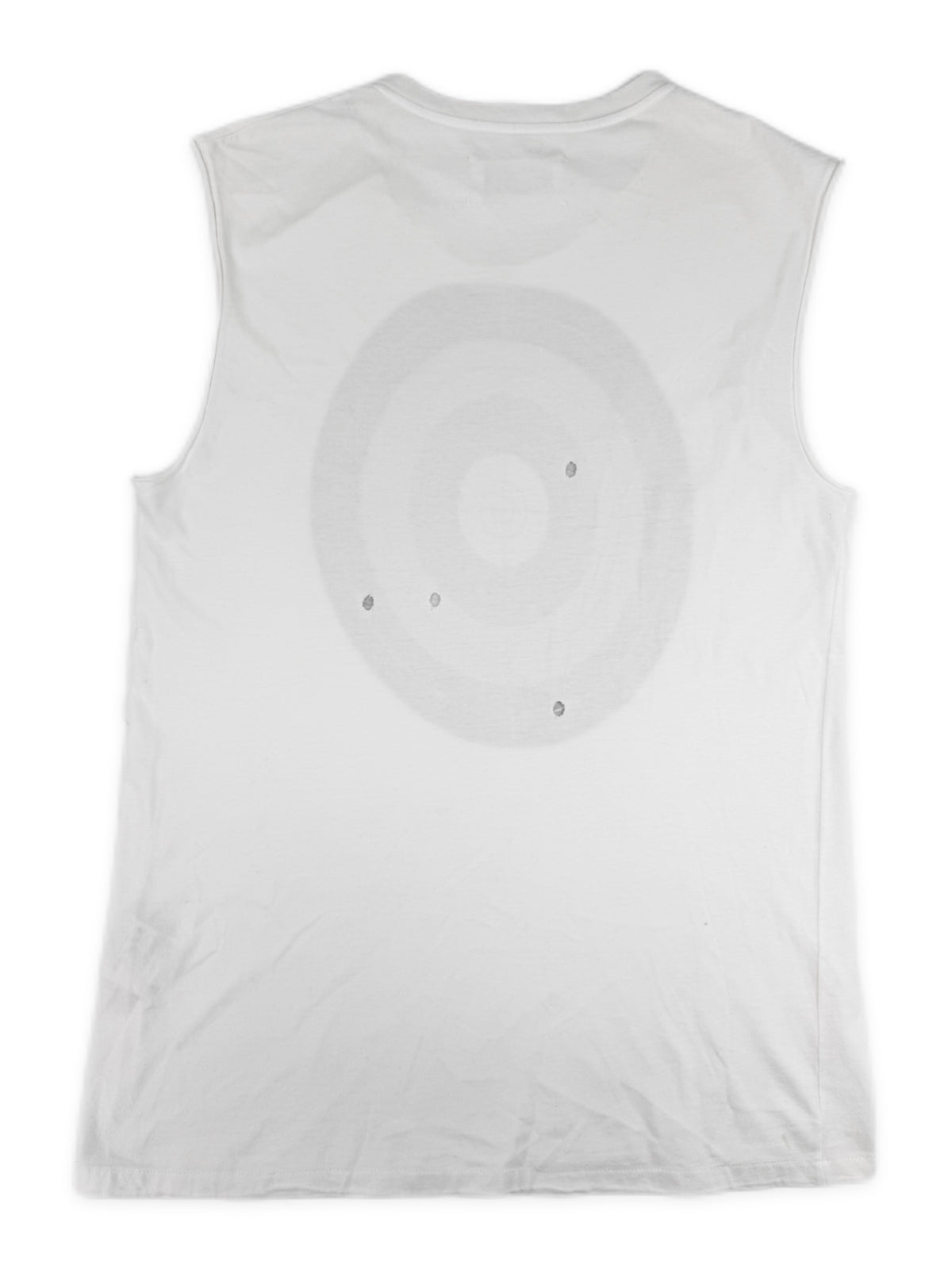 SS08 Maison Margiela ‘Target’ White Bullet Hole Tank Top