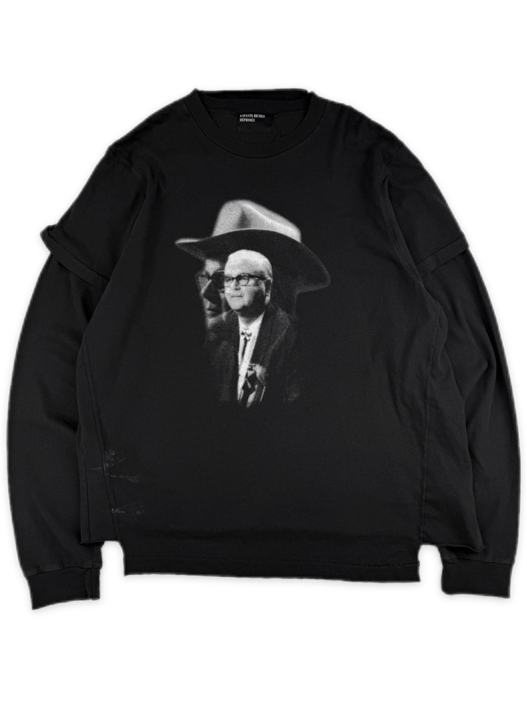 Enfants Riches Deprimes ‘Texas Pastor’ Black Layered Long Sleeve Shirt