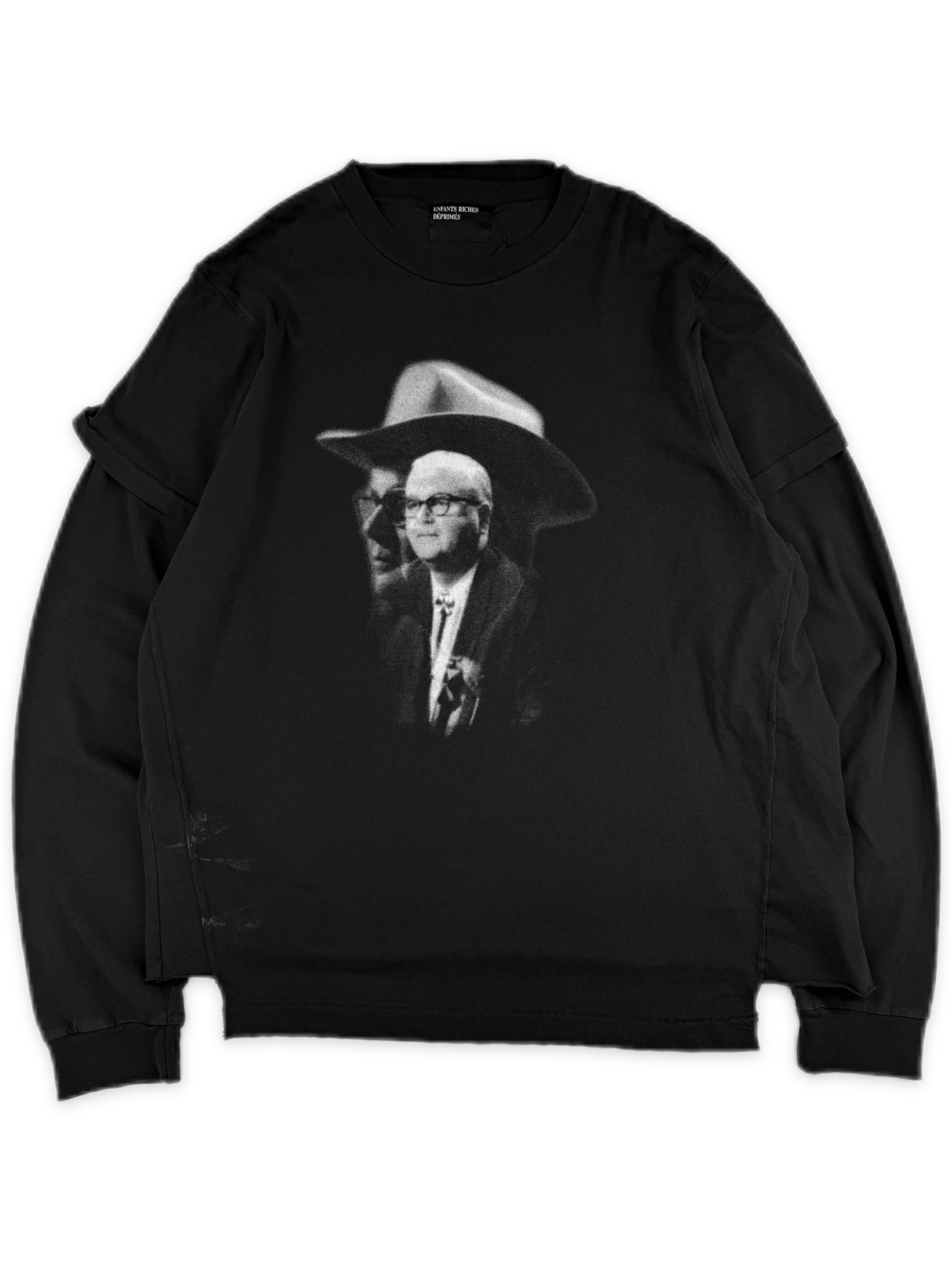 Enfants Riches Deprimes ‘Texas Pastor’ Black Layered Long Sleeve Shirt
